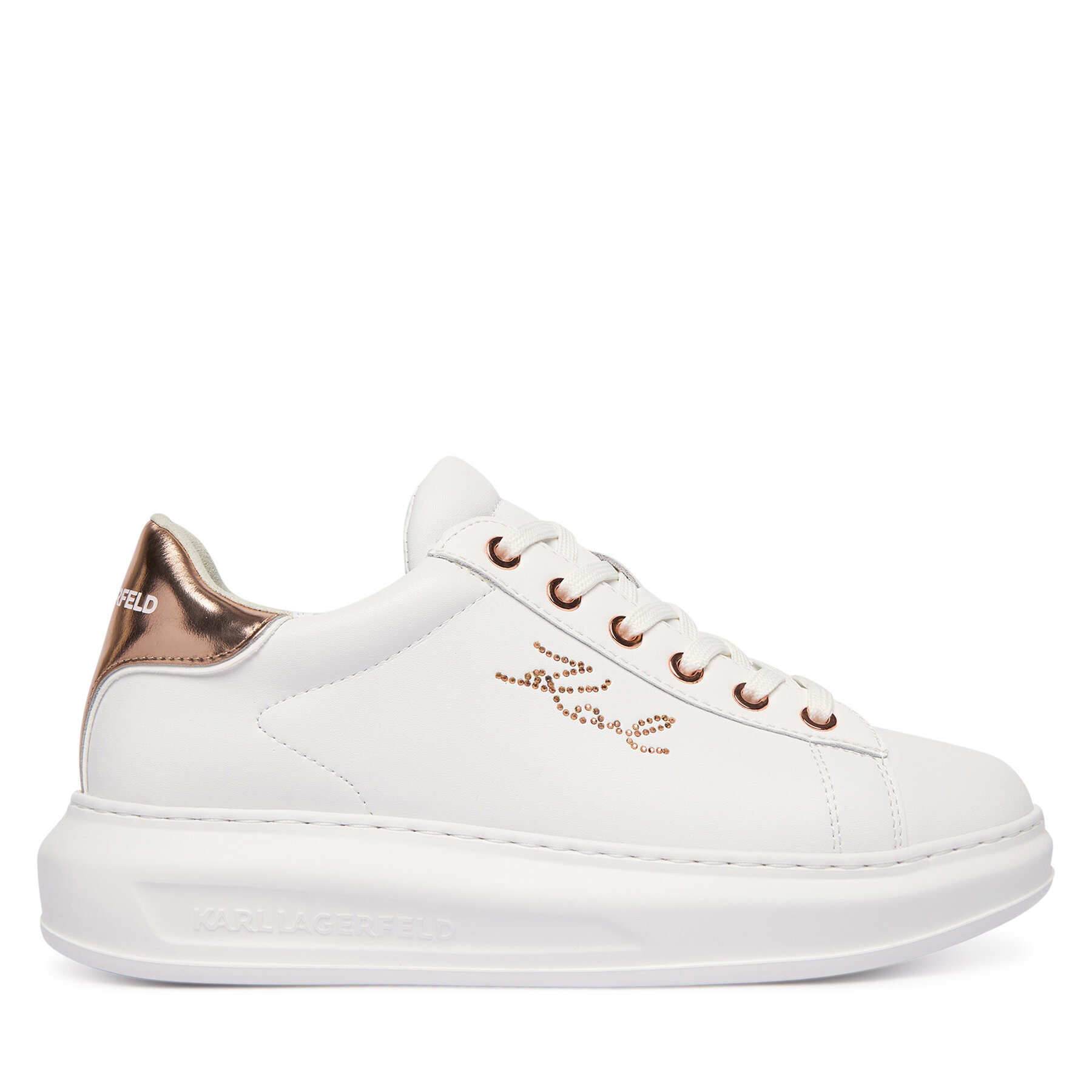 Sneakers KARL LAGERFELD Kapri KL62518 Alb