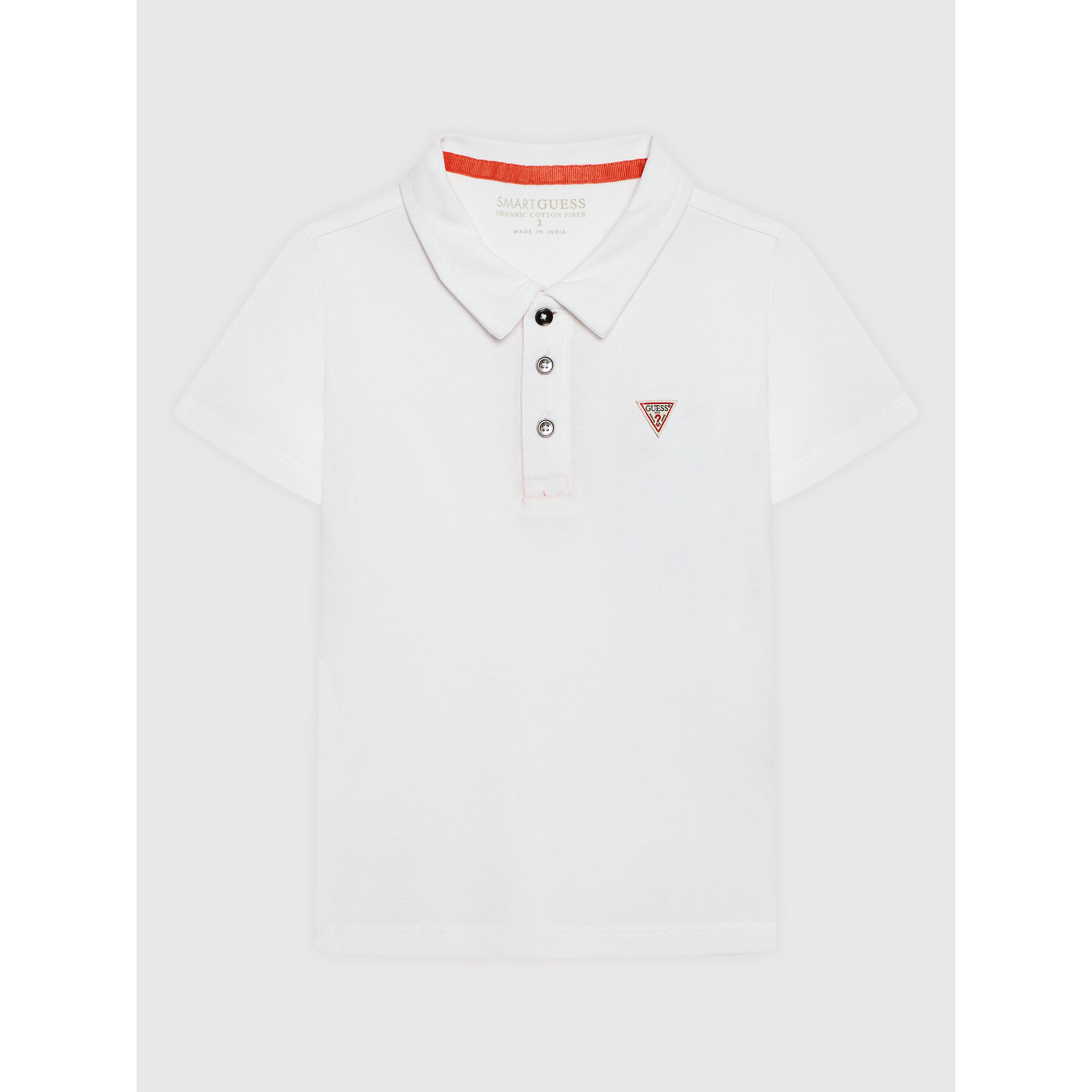 Guess Polo N2GP03 KAPY0 Λευκό Regular Fit