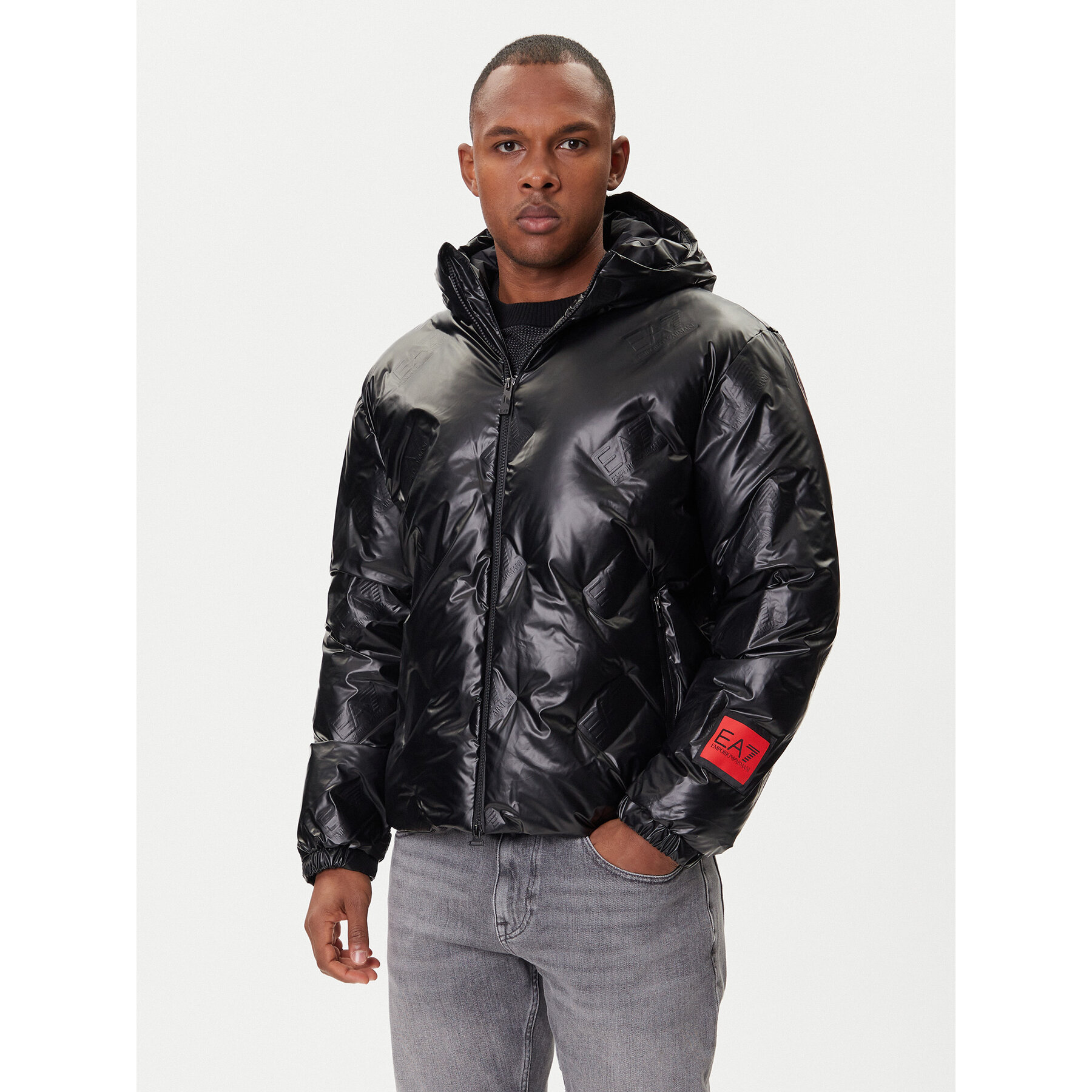 EA7 Emporio Armani Winterjacke 7M003355 AF31764 UC001 Schwarz Regular Fit