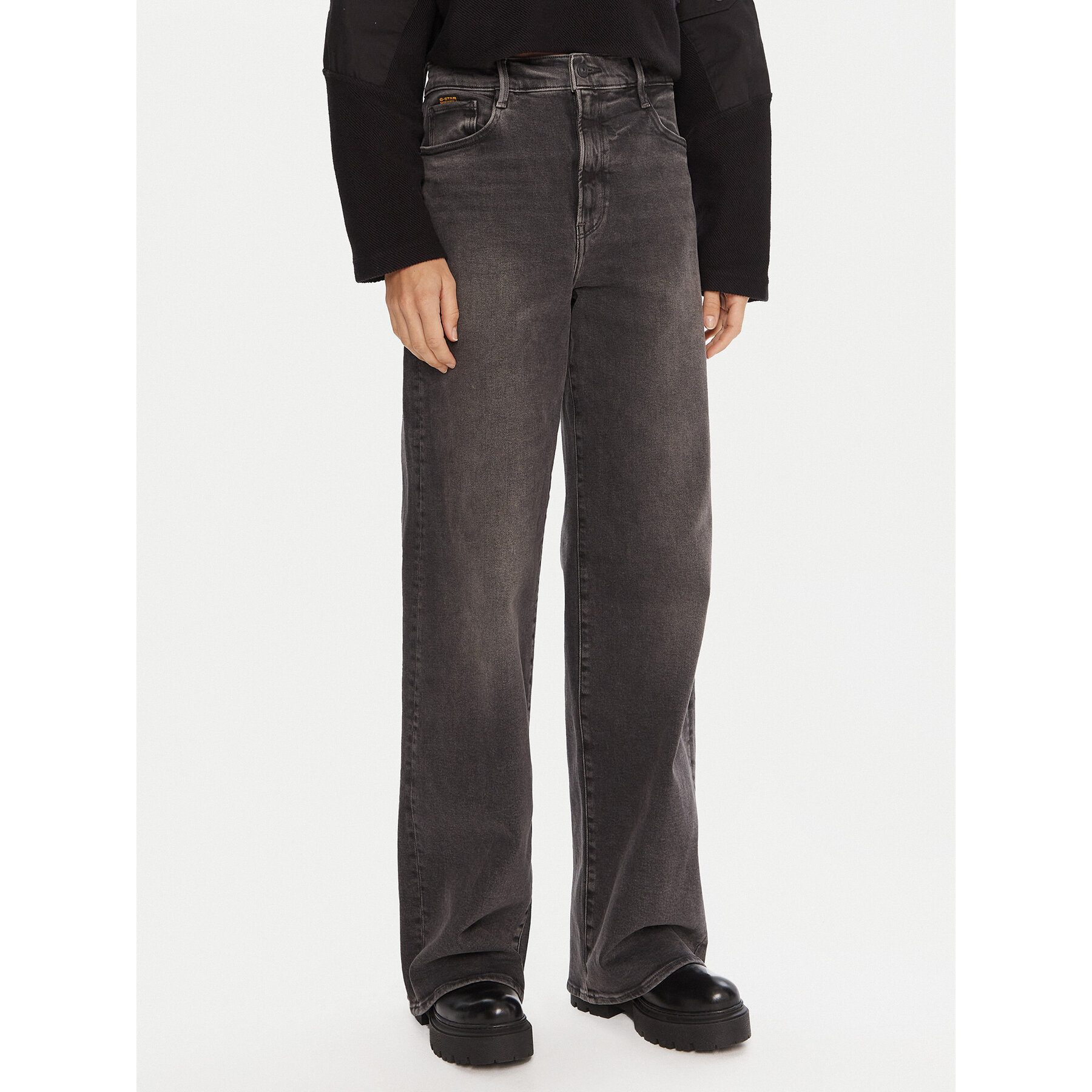 G-Star Raw Τζιν Deck 2.0 D23591-D874 Γκρι Wide Leg