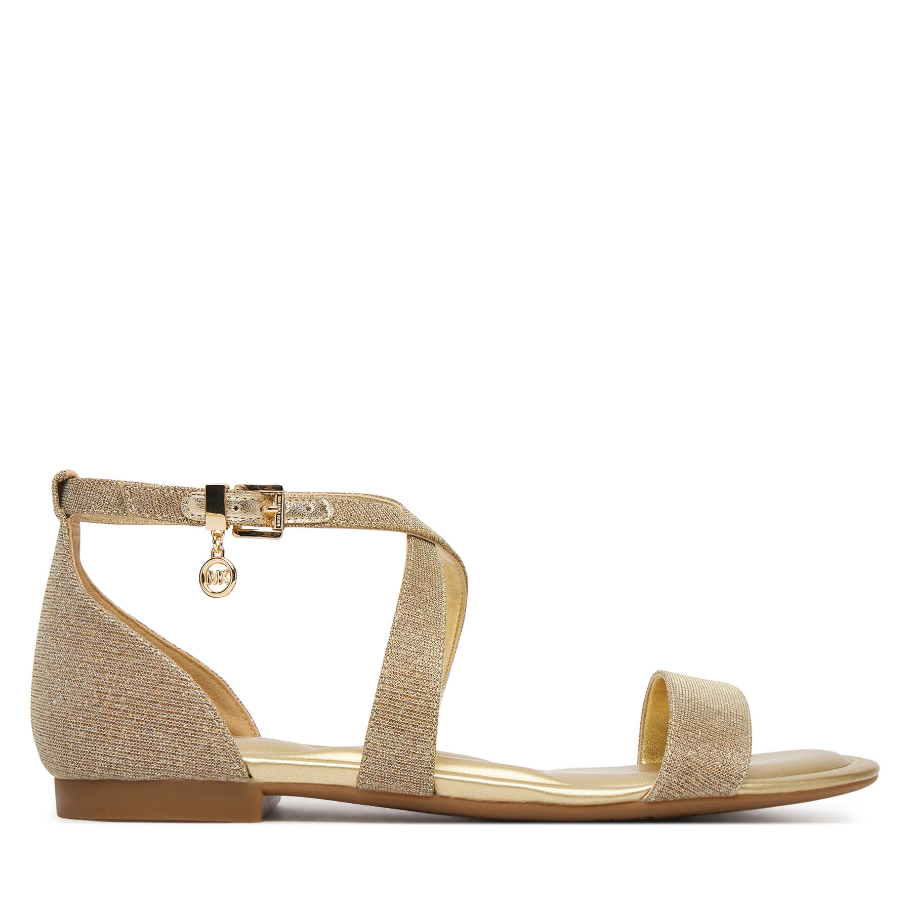 Sandále MICHAEL Michael Kors Alexa Flex Flat 40S6AXFS1D Zlatá