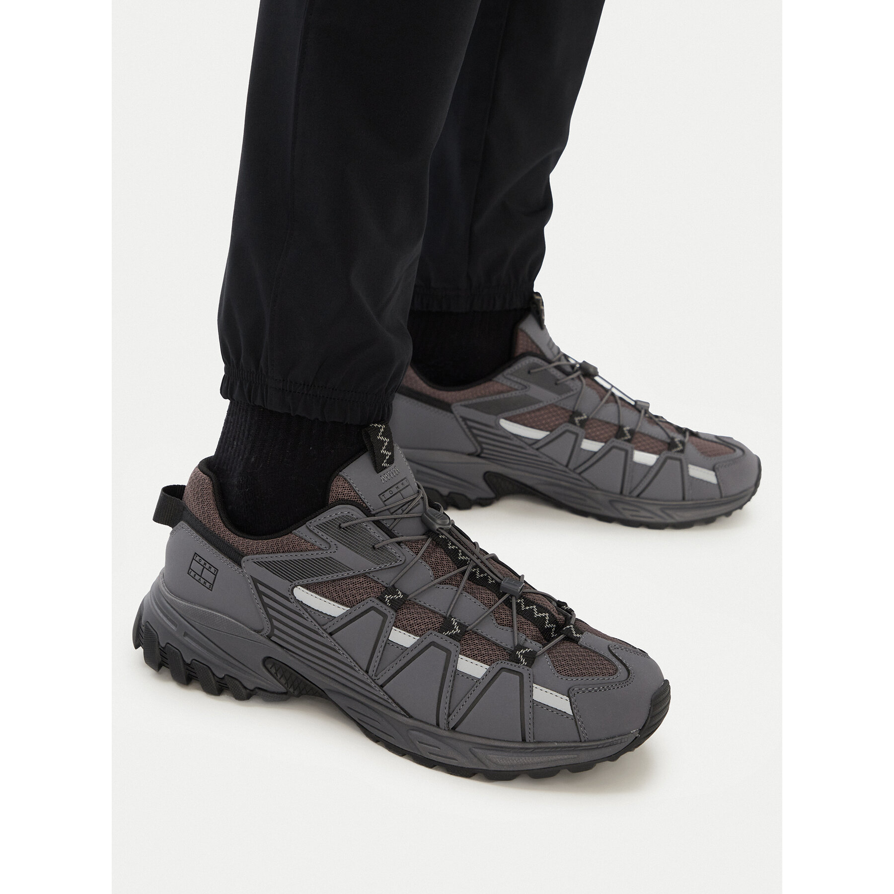 Tenisice Tommy Jeans Tjm Outdoor Runner EM0EM01667 Siva
