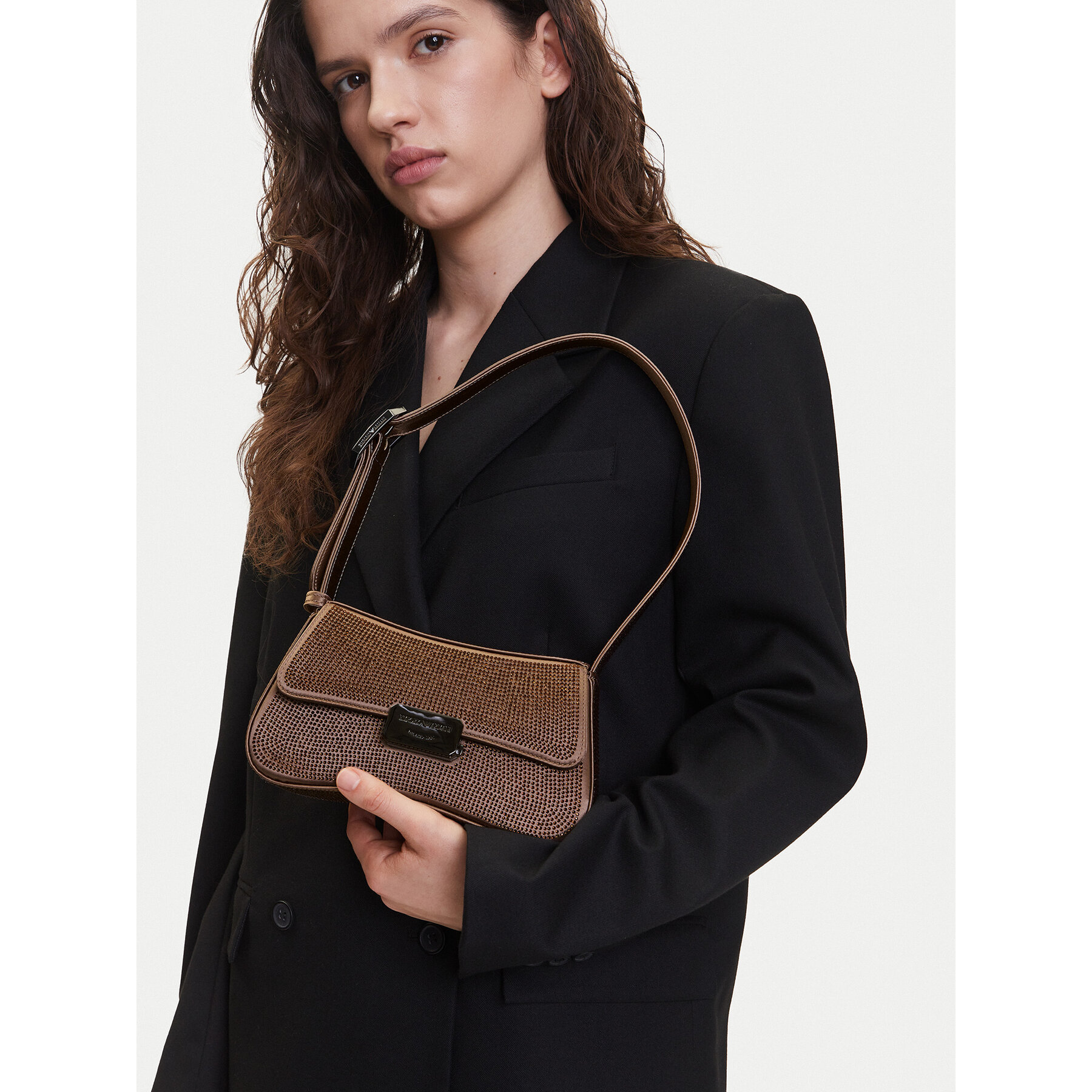 Kabelka Emporio Armani EW001014 AF15442 U6165 Hnedá