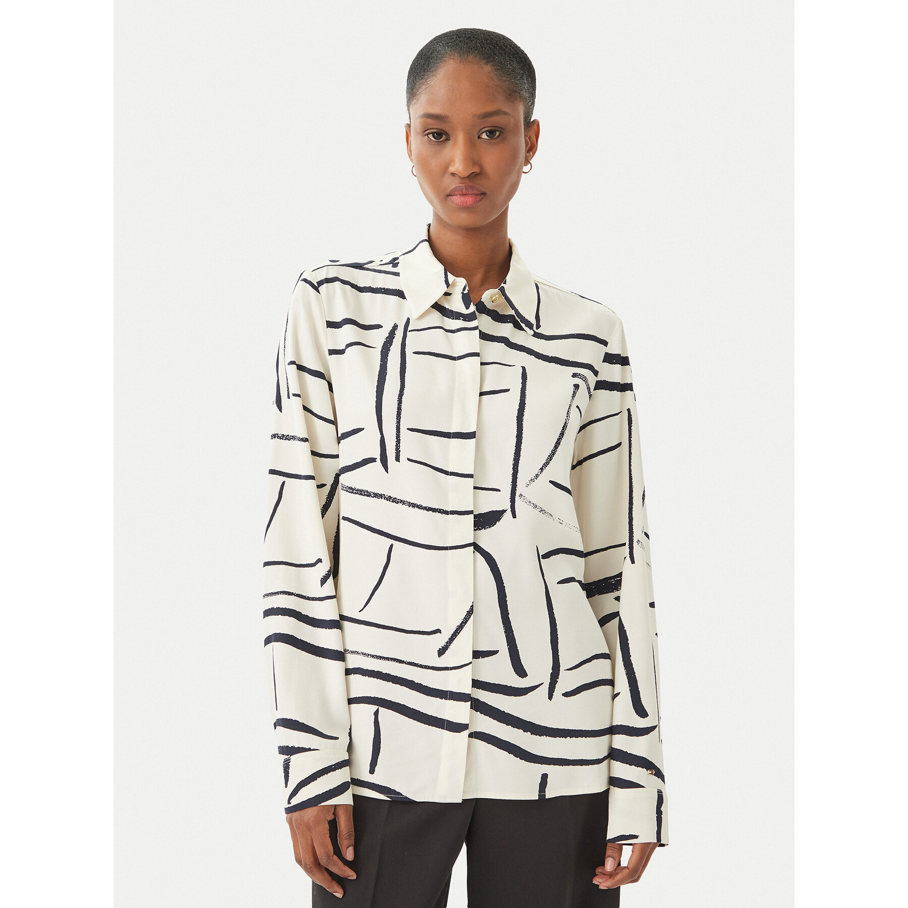 Tommy Hilfiger Hemd WW0WW49611 Hellbeige Regular Fit