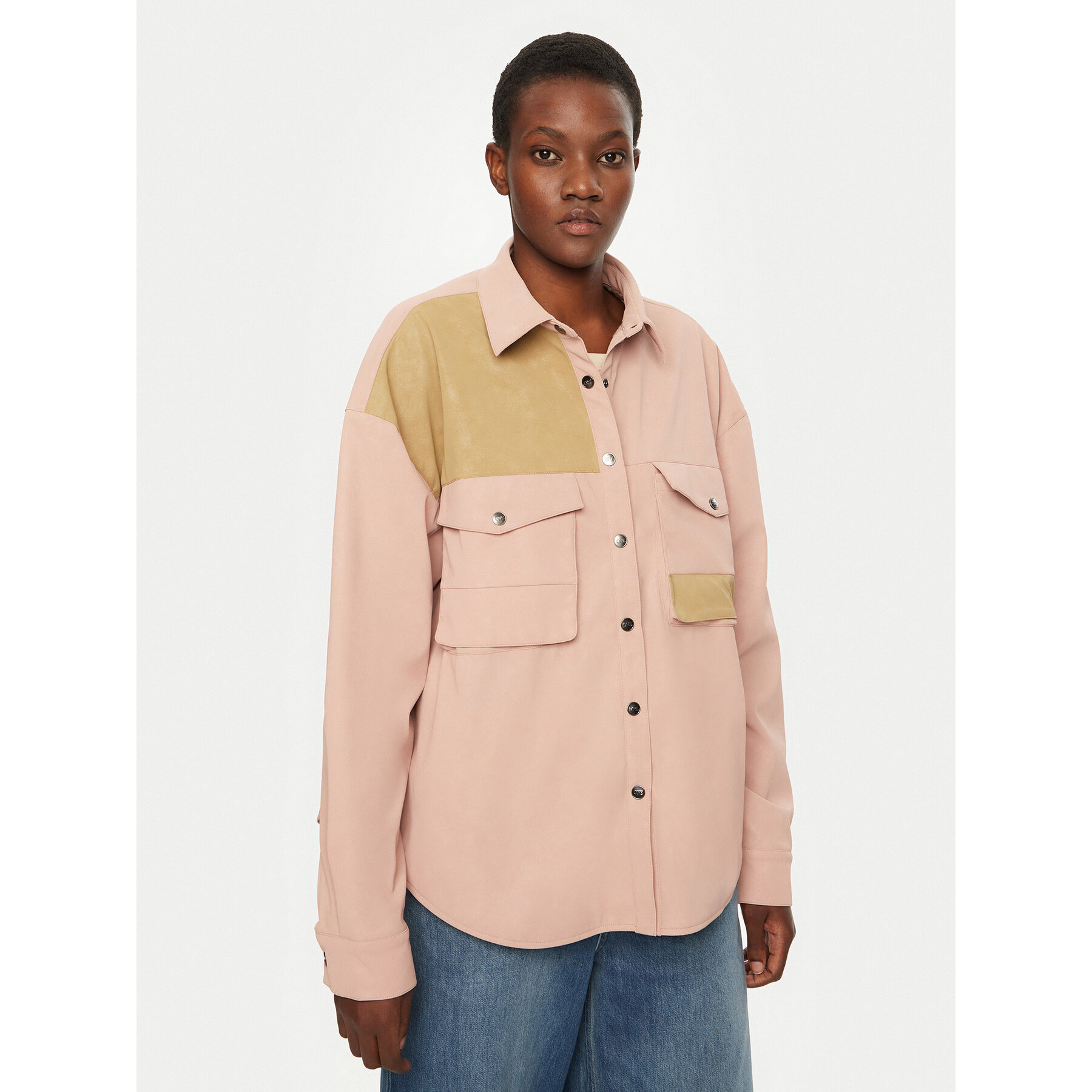 One Teaspoon Hemd Daria 26713B Rosa Regular Fit