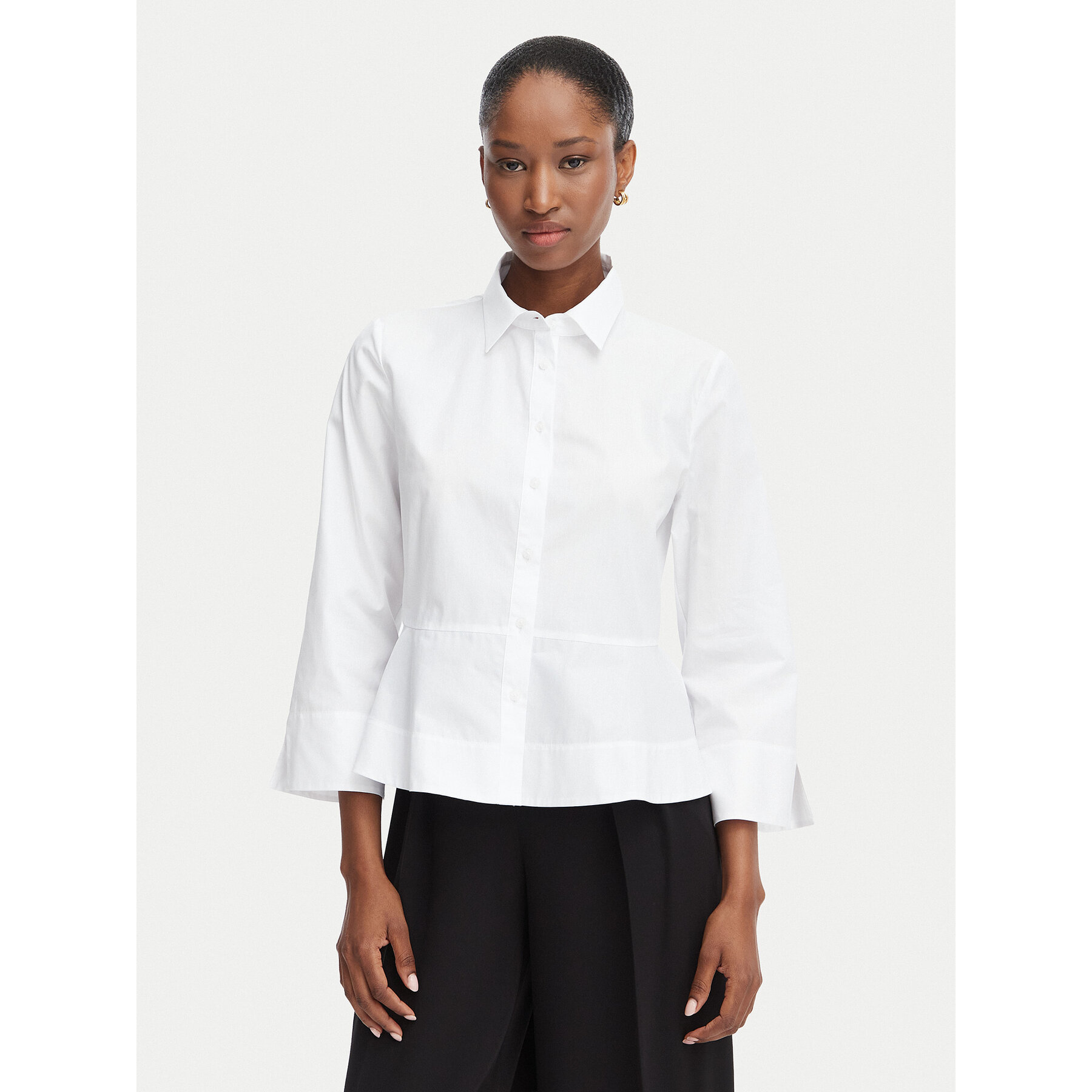 HUGO Hemd Embrella 50562961 Weiß Slim Fit