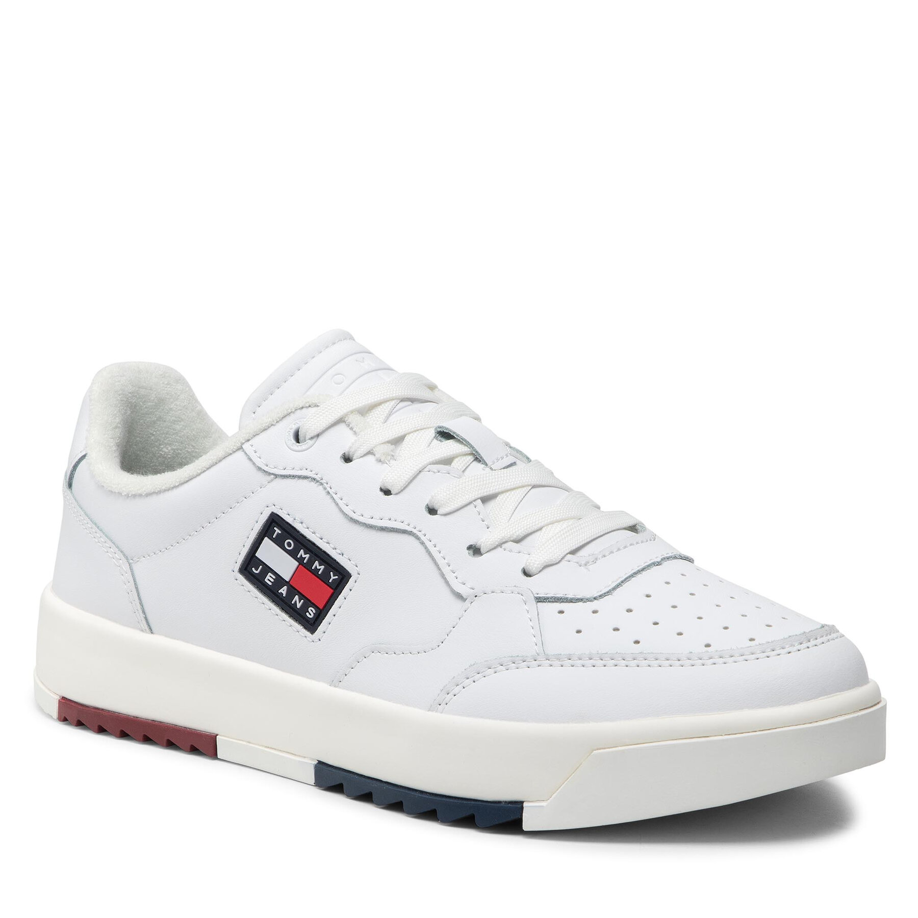 Tommy Jeans Basket Leather EM0EM00899 White YBR – Сникърси