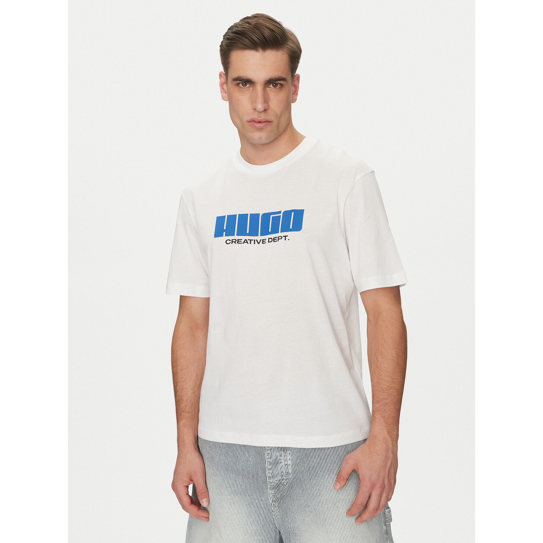 HUGO T-shirt Newromi 50542934 Bijela Regular Fit