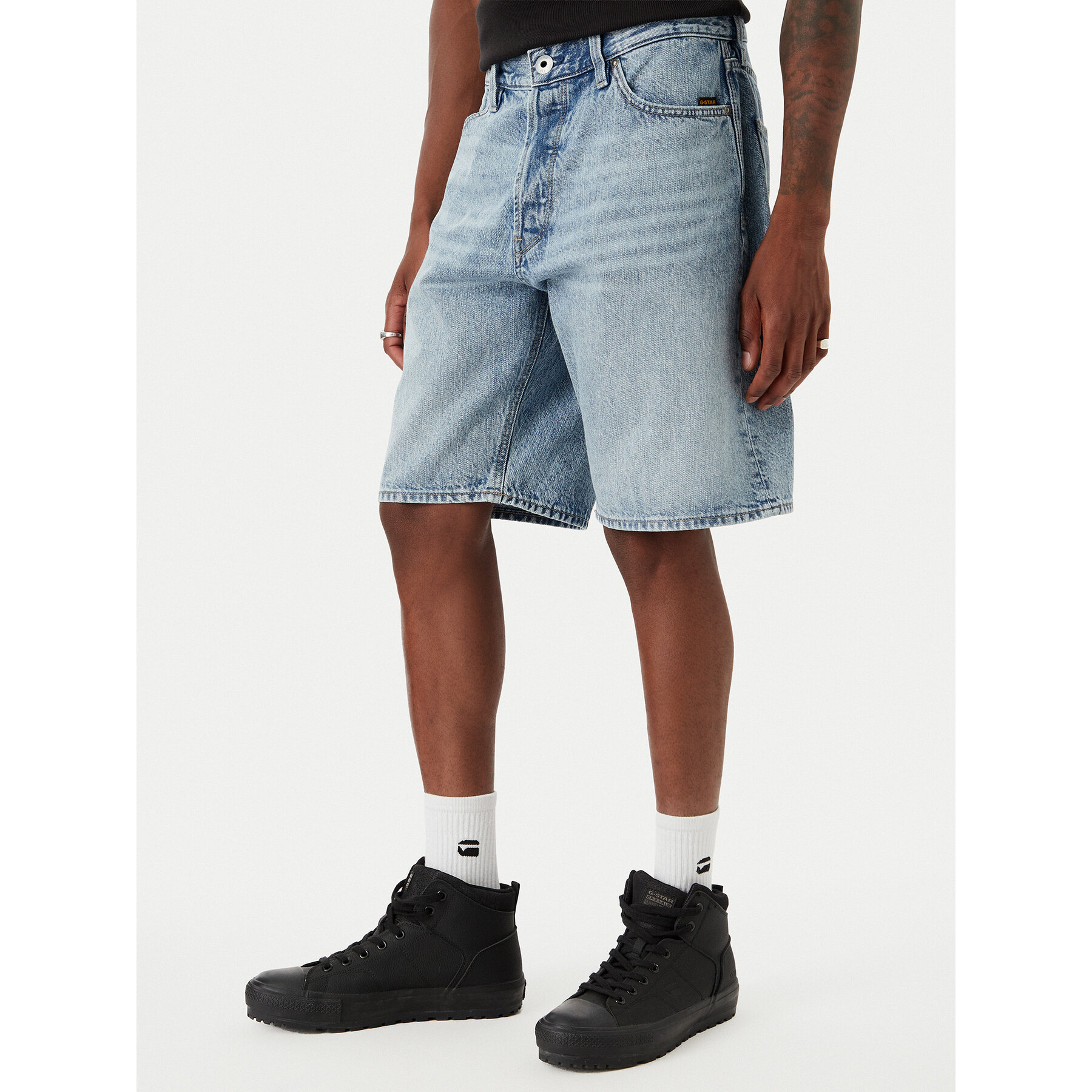 G-Star Raw Kratke traperice Dakota D24411-D788 Plava Regular Fit