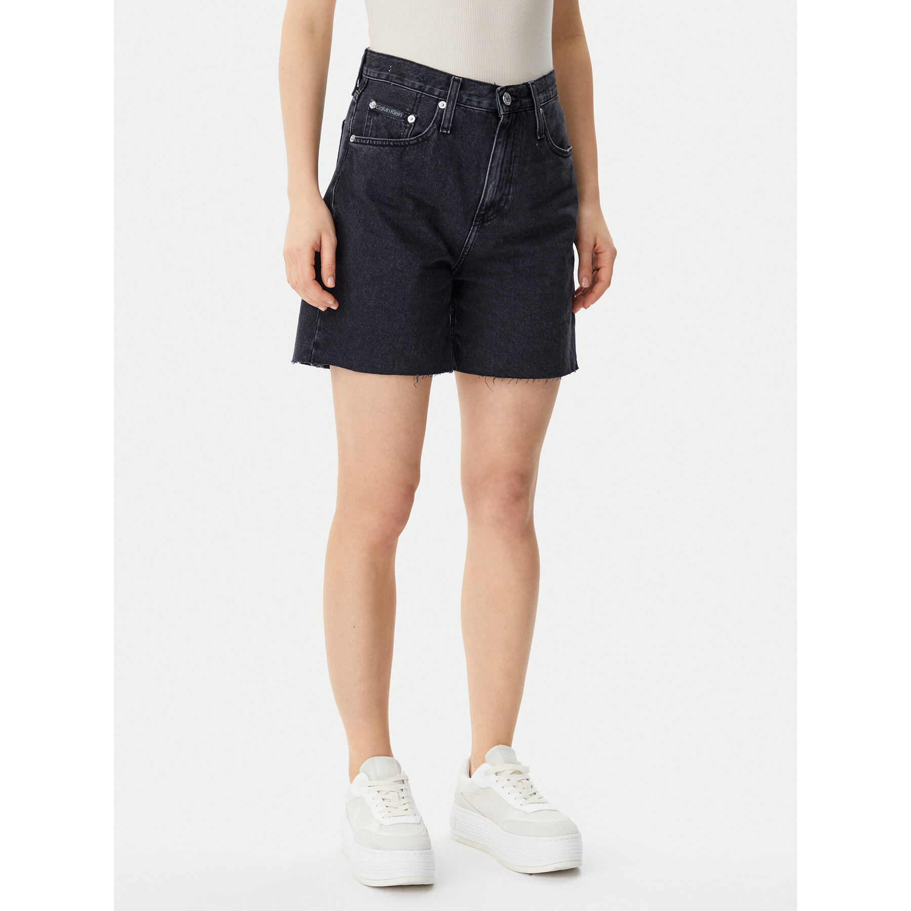 Calvin Klein Jeans Jeansshorts J20J225190 Schwarz Loose Fit
