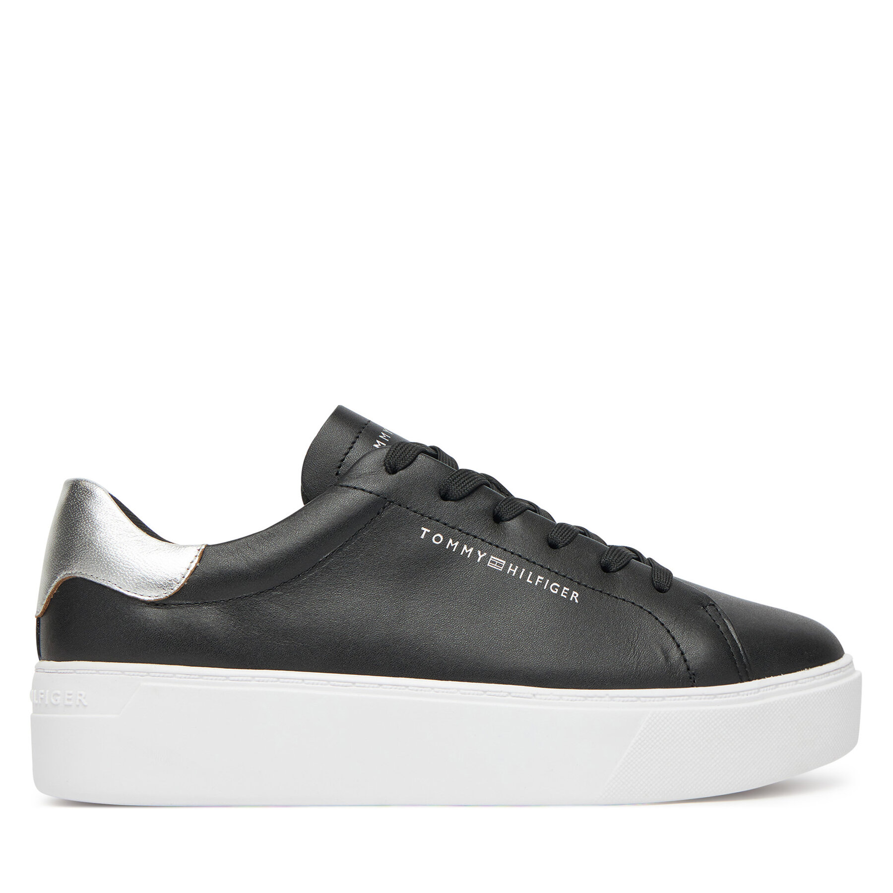 Sneakersy Tommy Hilfiger Essential Platform Court Sneaker FW0FW08756 Černá
