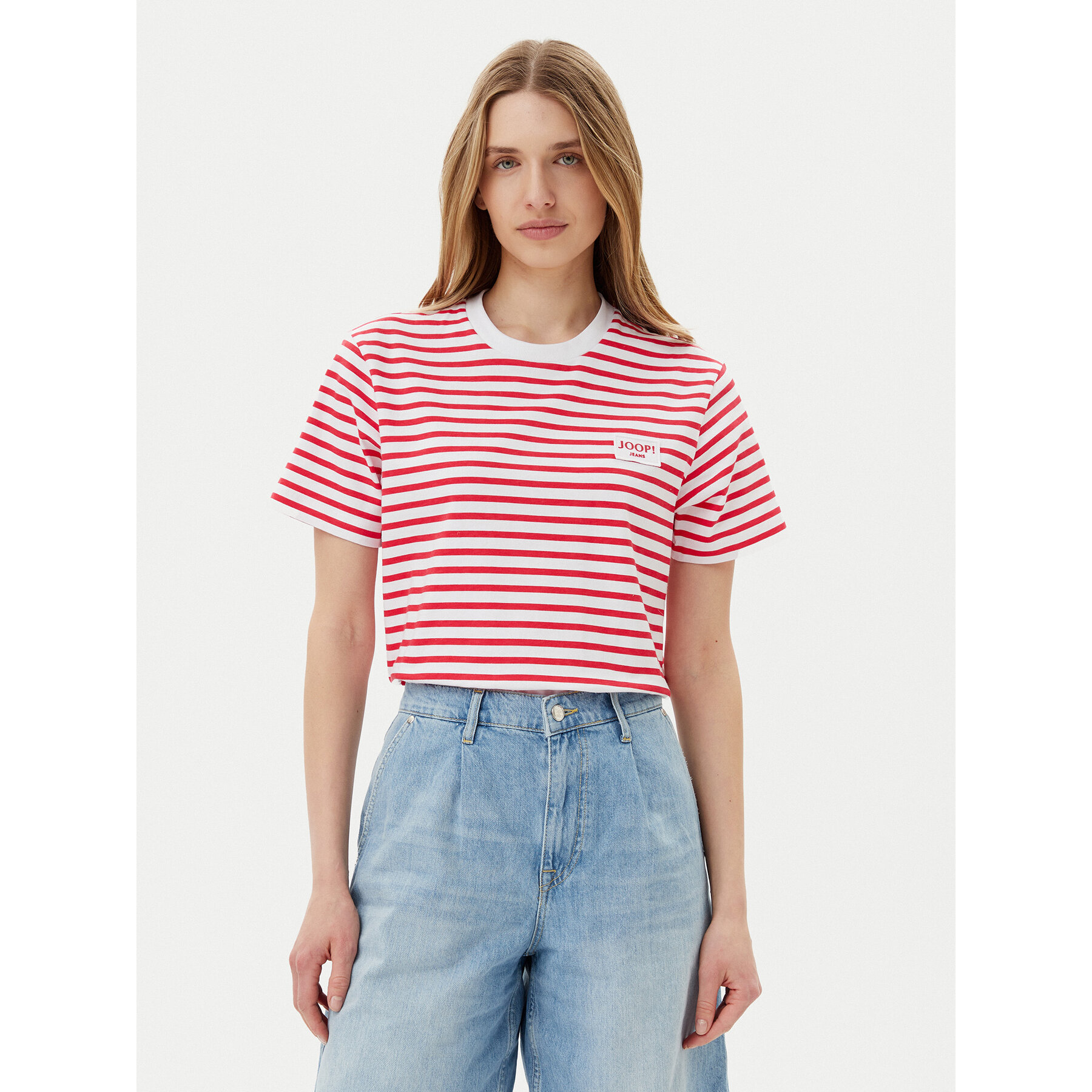 JOOP! Jeans Póló Teele 30046131 Piros Regular Fit