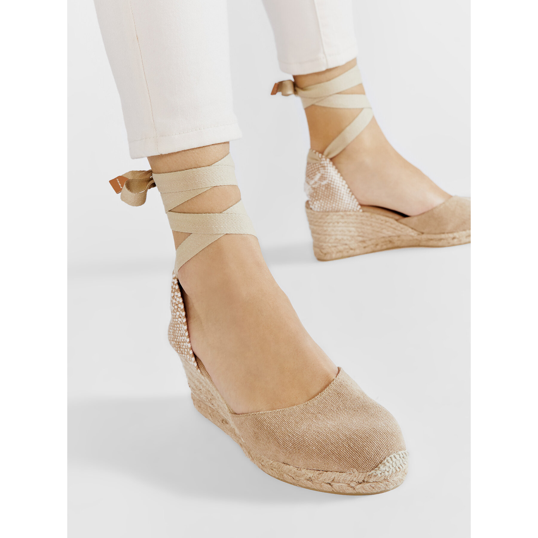 Espadrile Castañer Carina/6/002 021644-2017 Bej