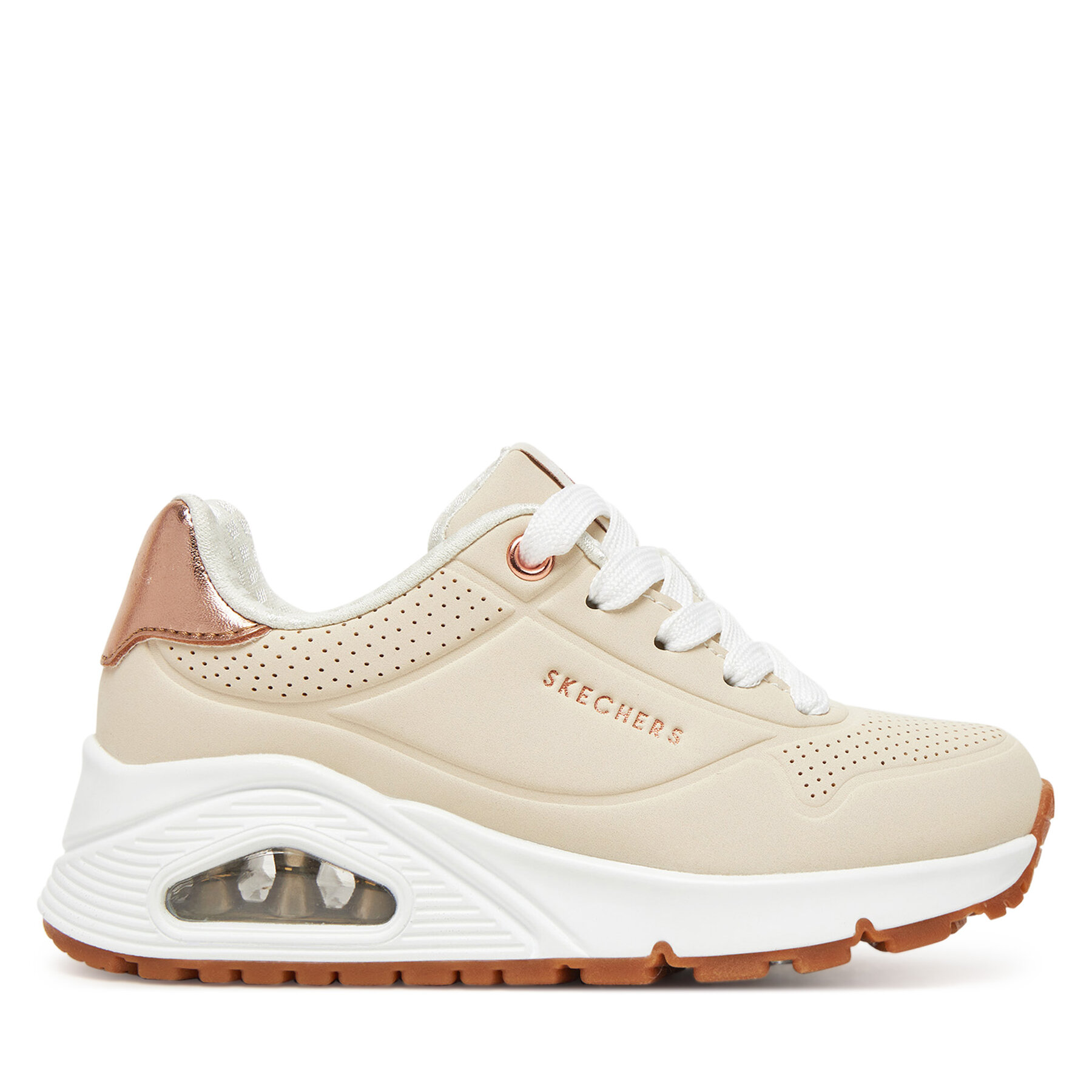 Sneakersy Skechers Uno Gen1-Shimmer Away 310545L/NAT Béžová