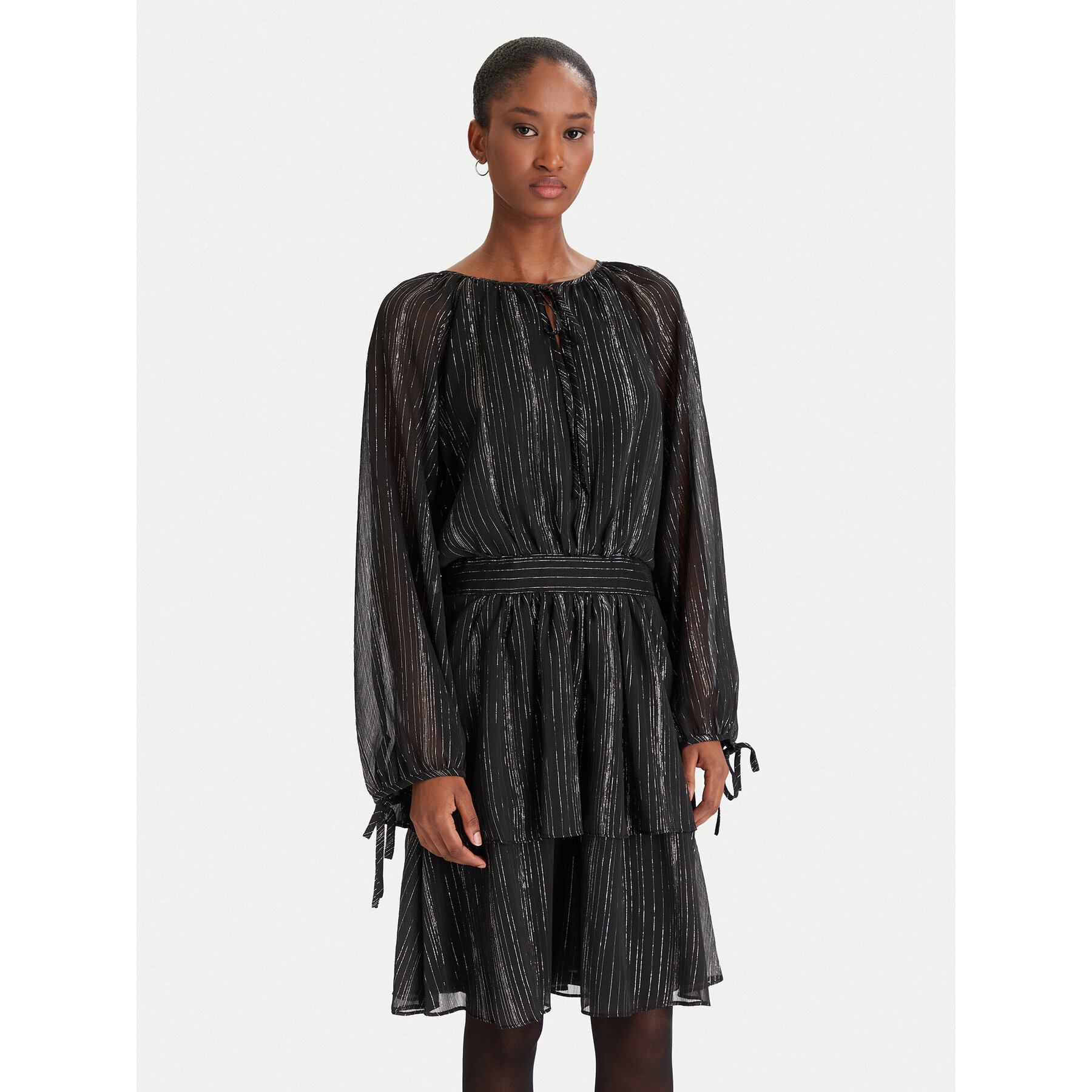 DKNY Coctailkleid DD5H1H71 Schwarz Regular Fit