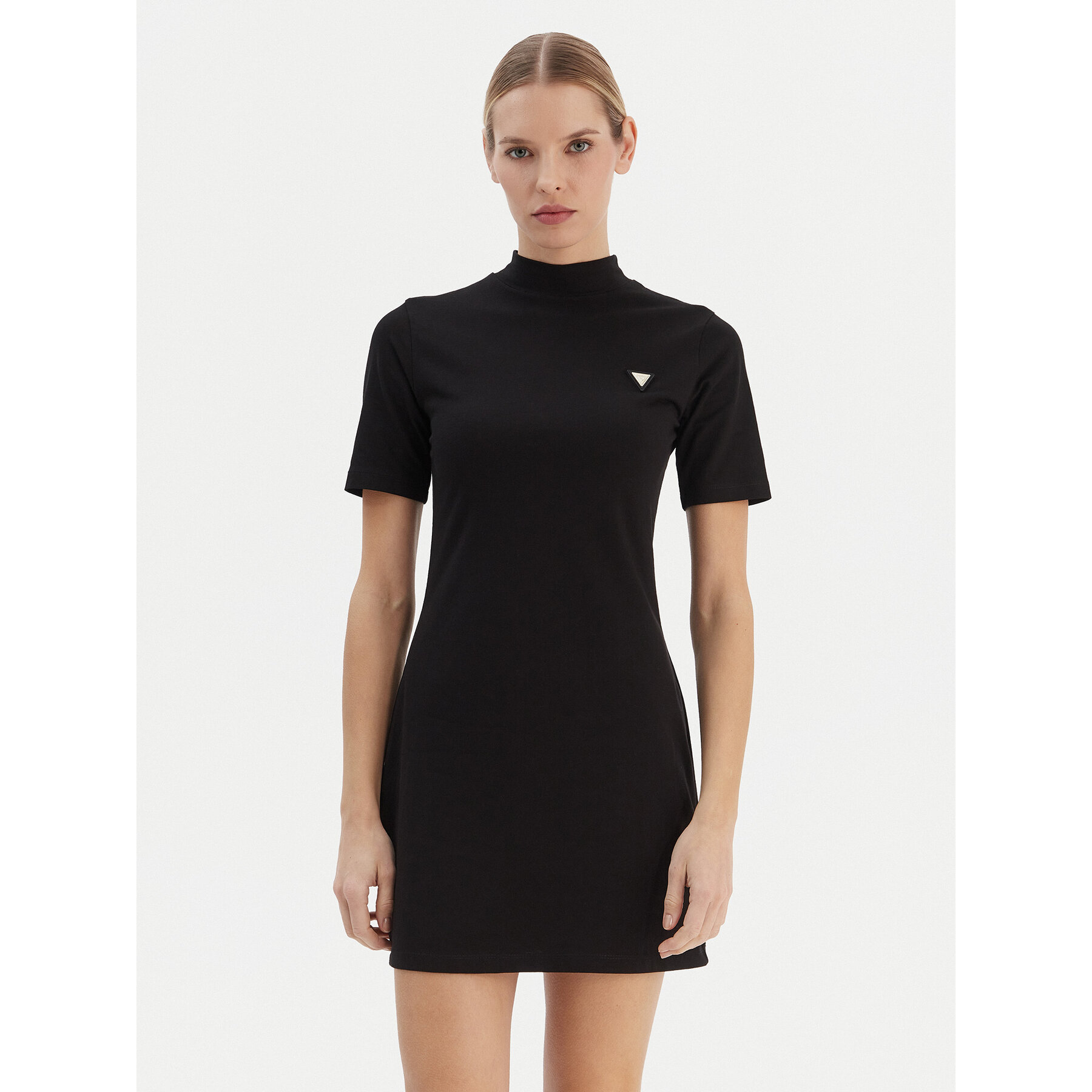 Guess Kleid für den Alltag V6RK04 J1314 Schwarz Regular Fit