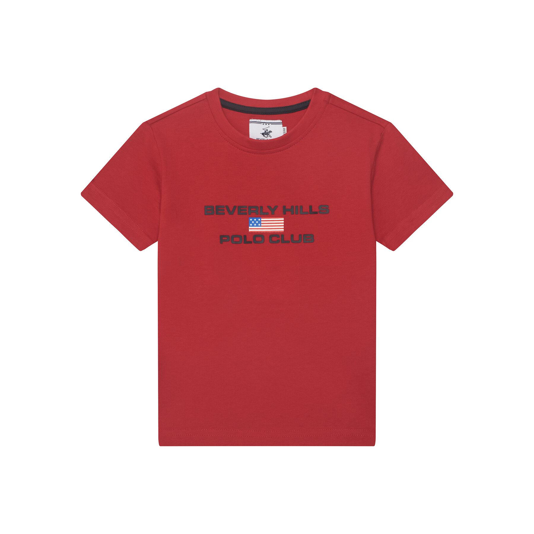 Beverly Hills Polo Club T-Shirt P-SS26B-TS0132 Κόκκινο Regular Fit