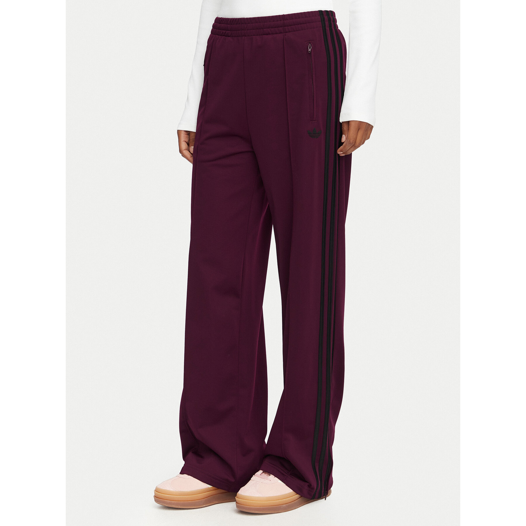 adidas Jogginghose Firebird Loose Tracksuit KS4669 Dunkelrot Loose Fit