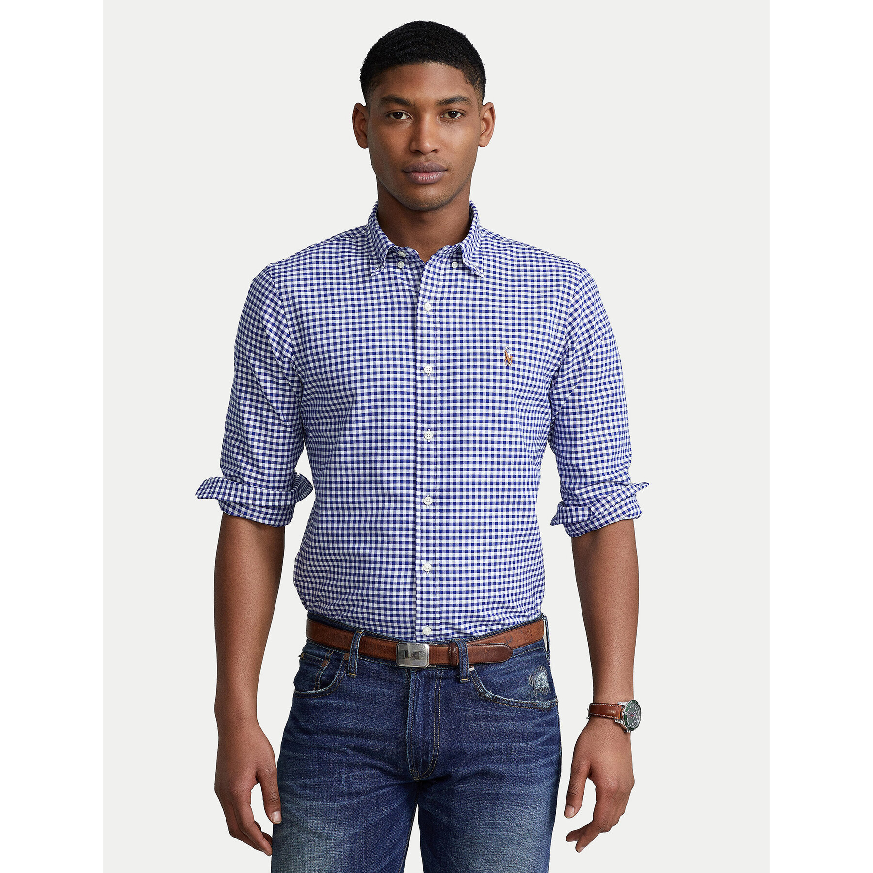 Polo Ralph Lauren Hemd Core Replen 710549084 Blau Slim Fit