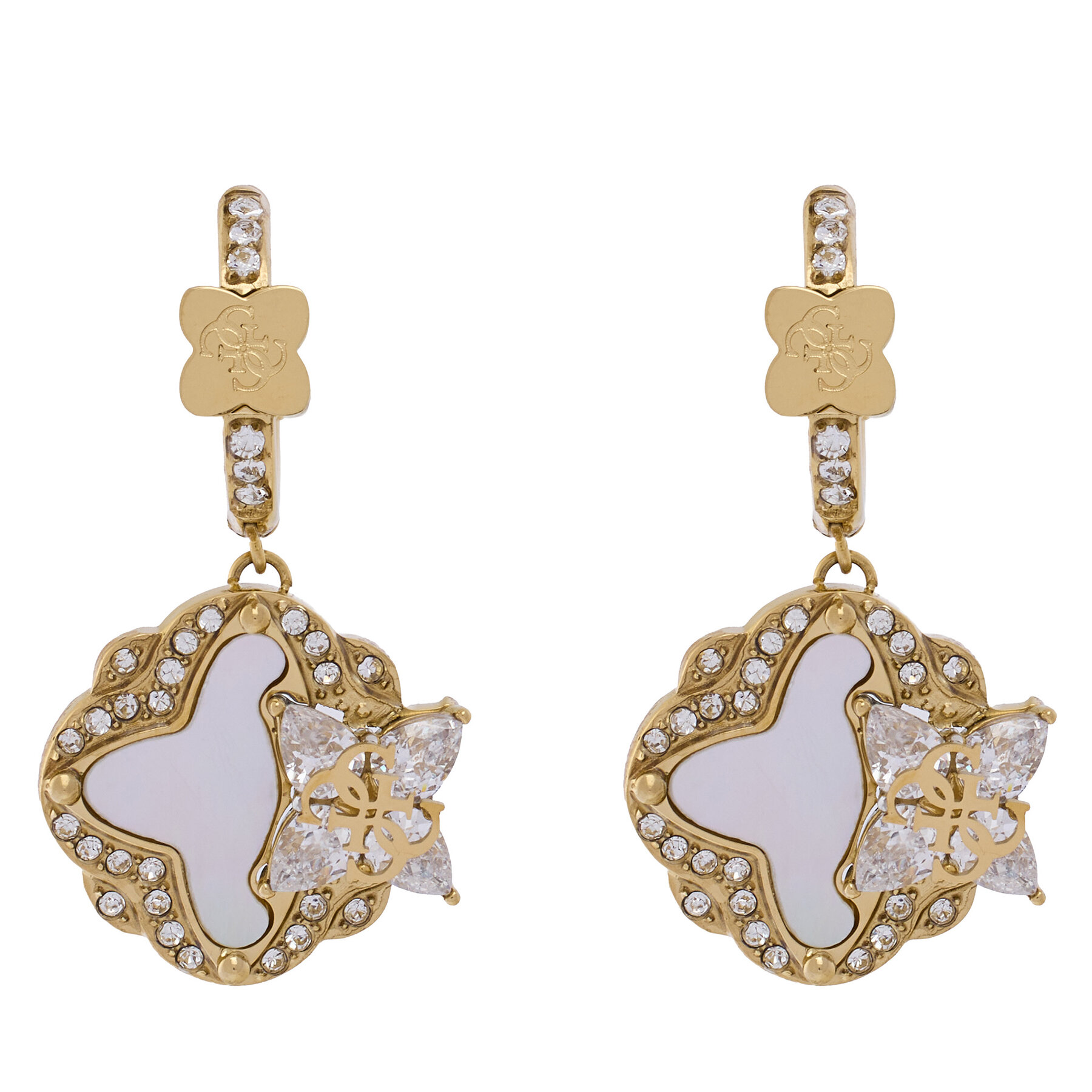 Náušnice Guess JUBE05 583JW Zlatá