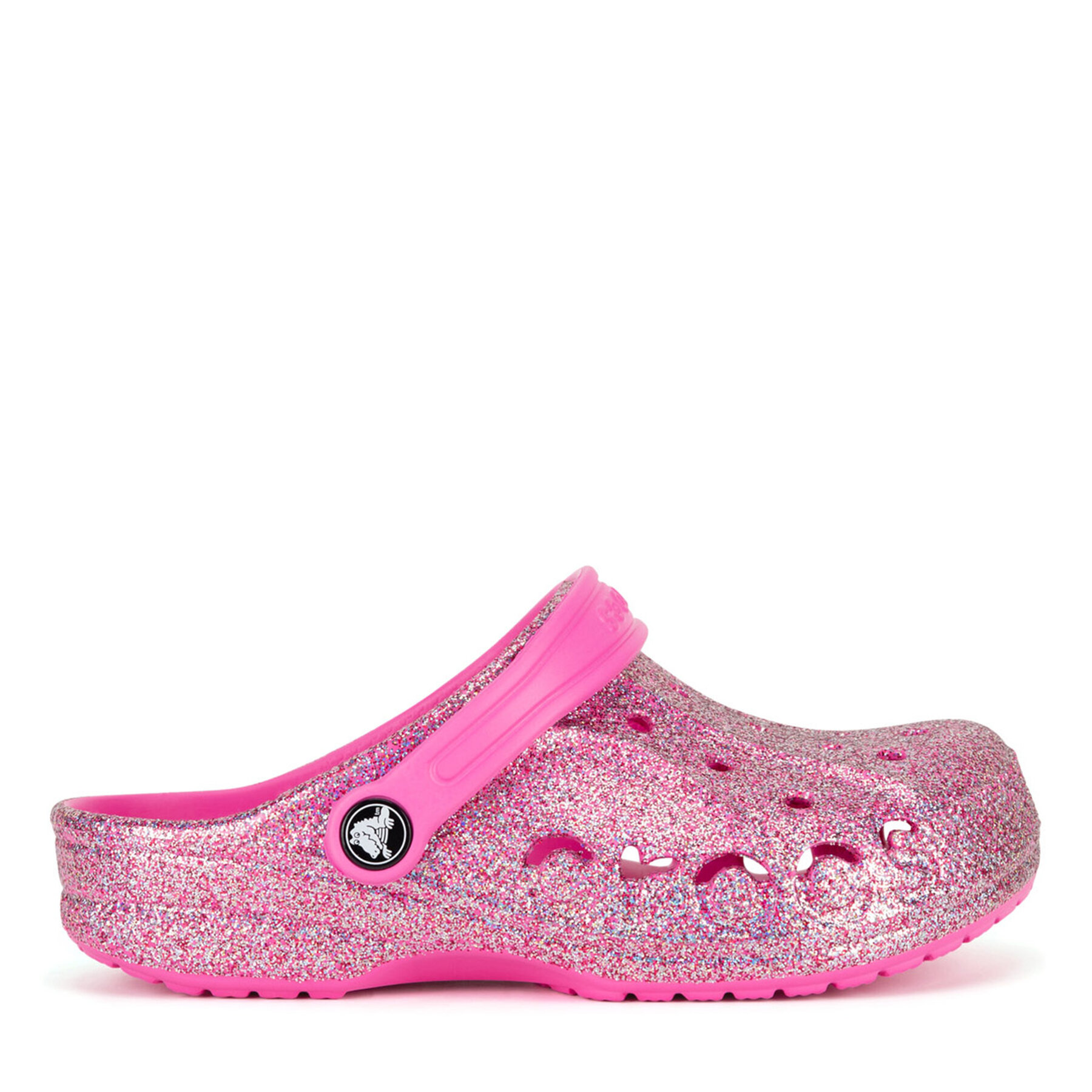 Şlapi Crocs BAYA GLITTER CLOG K 207015-7AA Roz