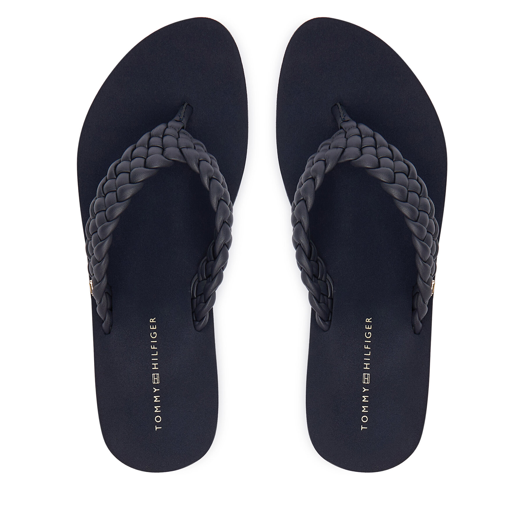 Σαγιονάρες Tommy Hilfiger TH WEDGE CORNROW BEACH SANDAL FW0FW09037 σκούρο μπλε 37,38,39,40,41