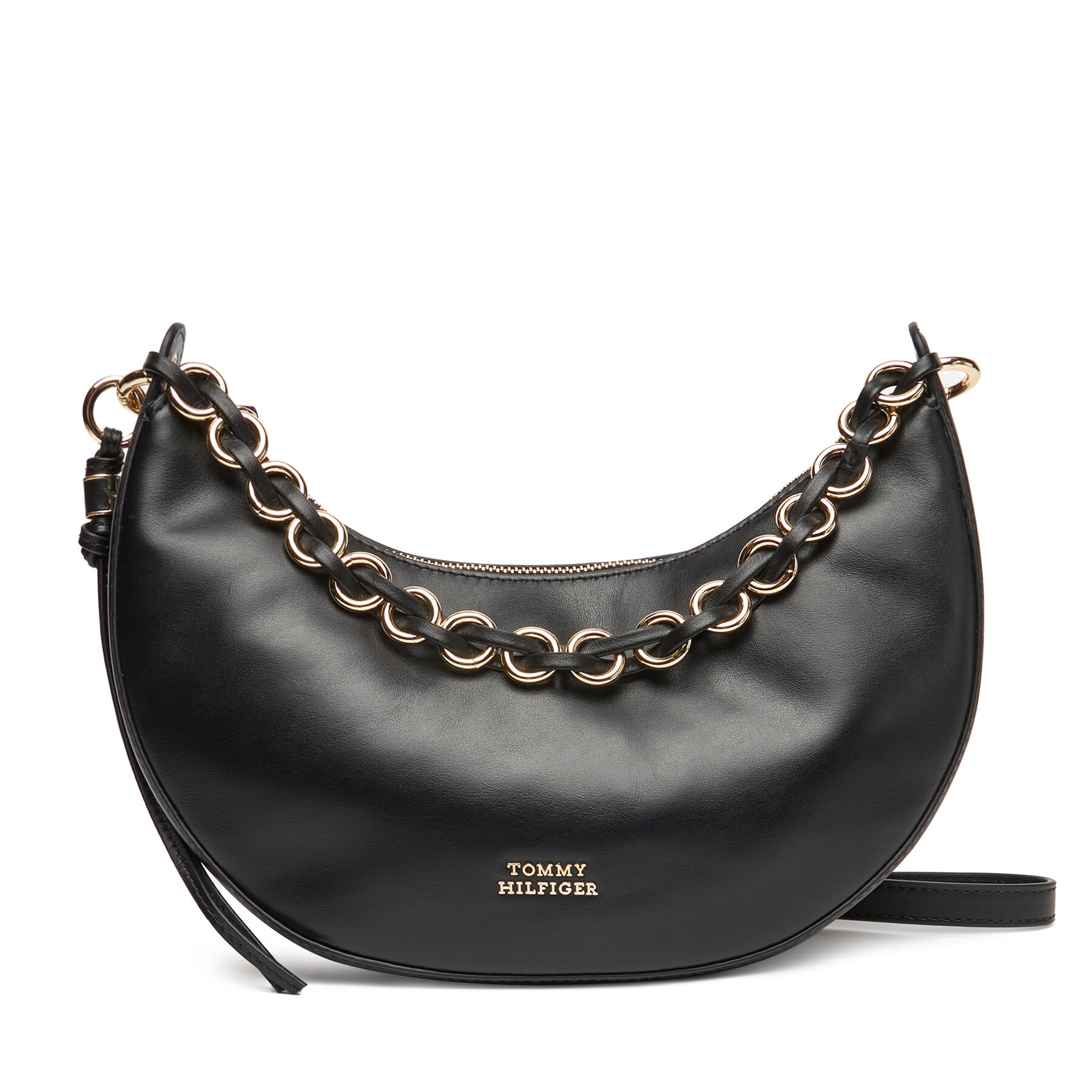 Damska Tommy Hilfiger Torebka Czarny Moon Leather Crossover AW0AW17467