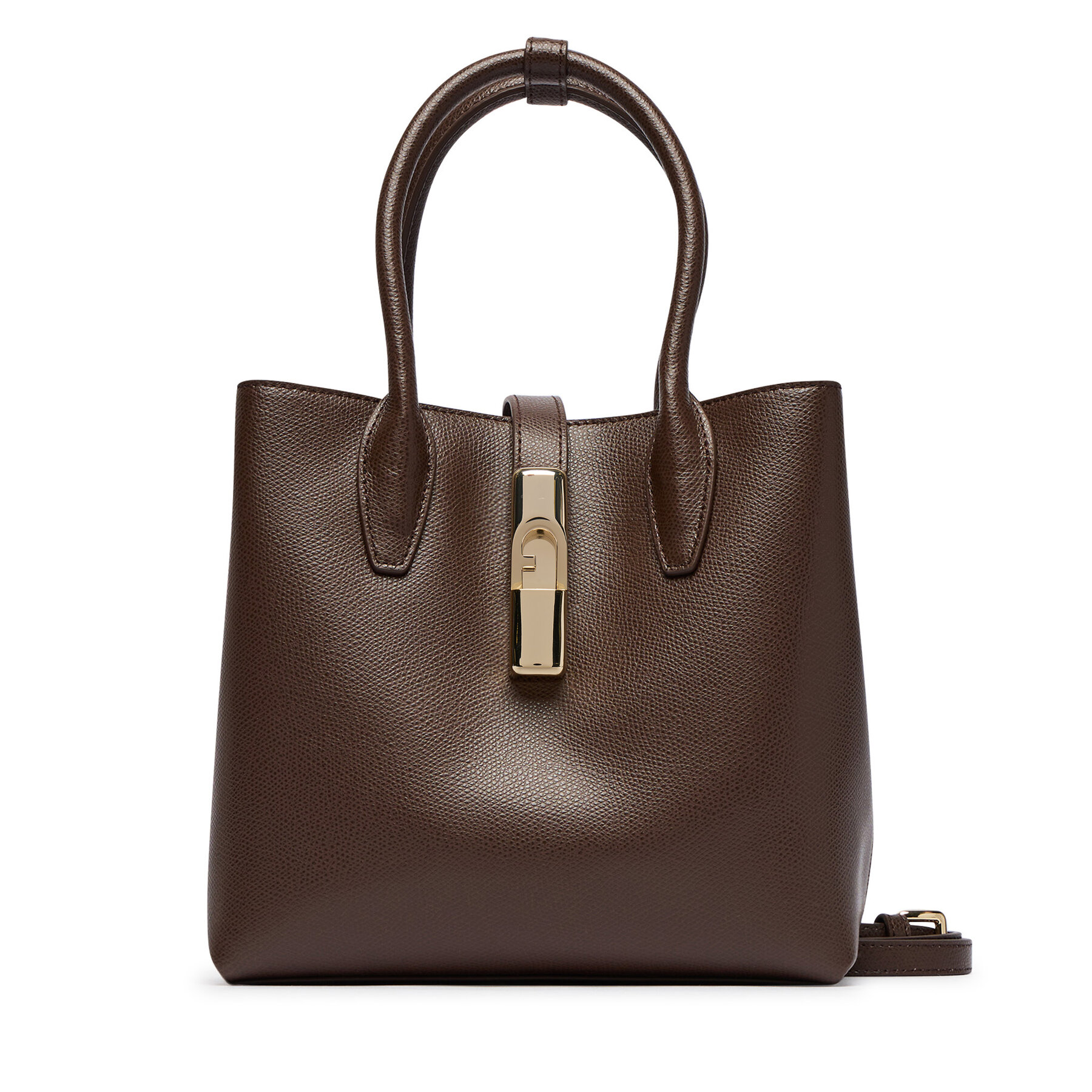 Ročna torba Furla Goccia S WB01949 ARE000 4284S Temno rjava