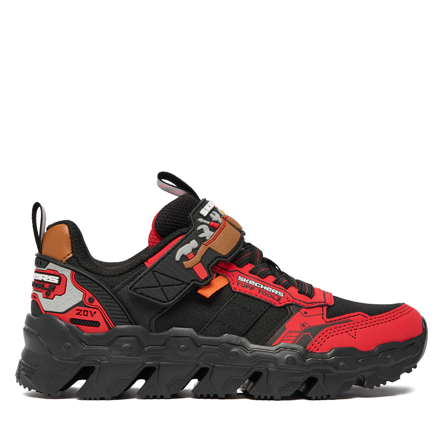 Sneakersy Skechers Mega-Flex Lite - Tuff Toolz 402130L/RDBK Čierna