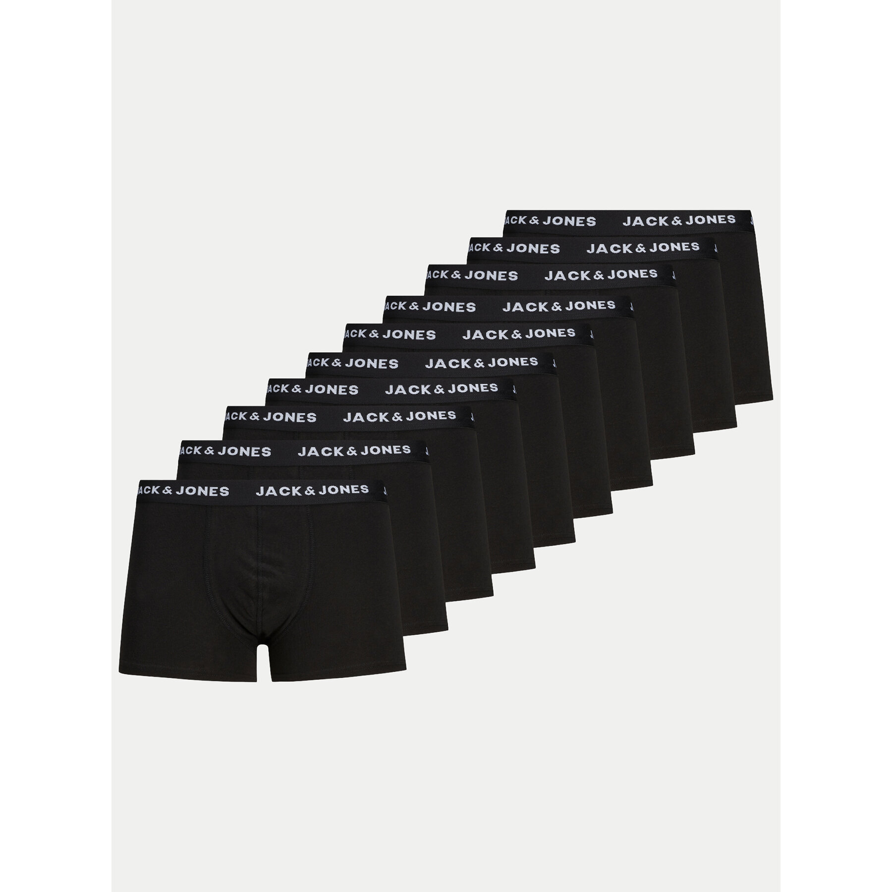 Jack & Jones Bokserių komplektas Solid 12189937 Juoda