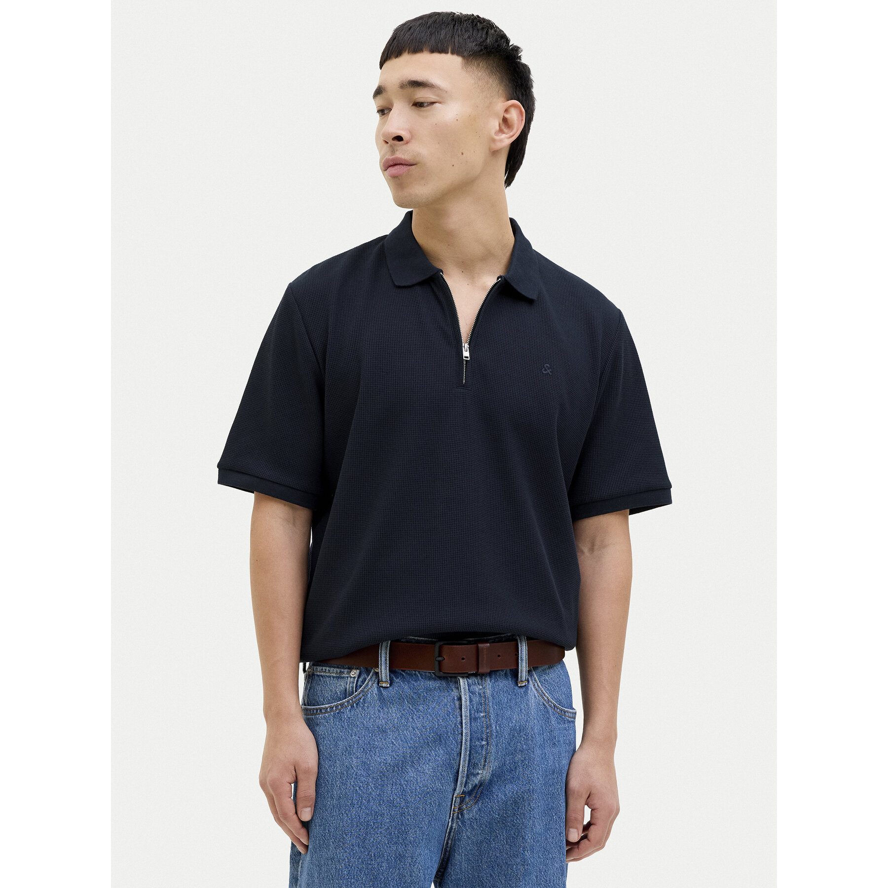 Jack & Jones Polo majica Austin 12279177 Mornarsko modra Regular Fit