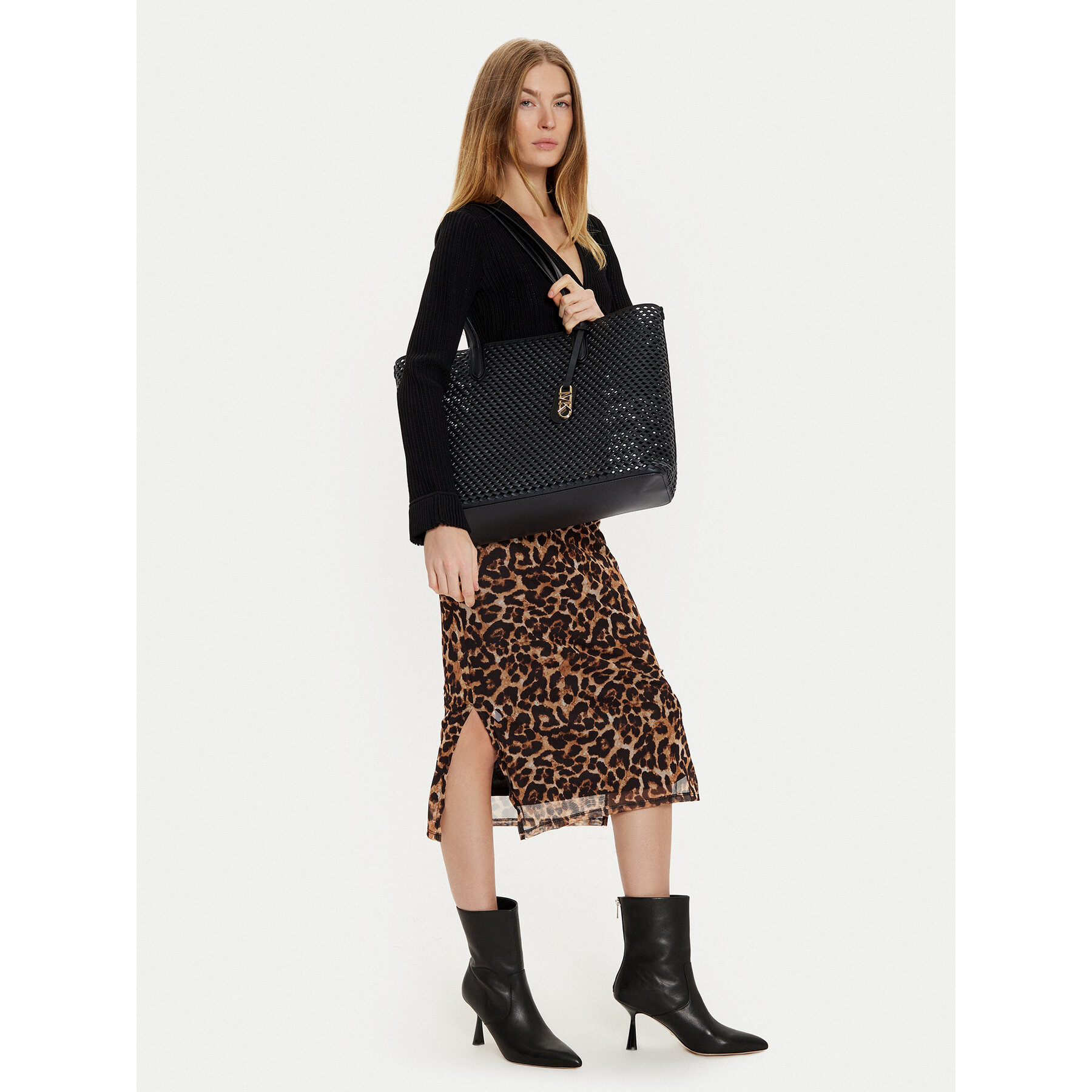 Geantă MICHAEL Michael Kors Eliza 30T4GZAT4L Negru