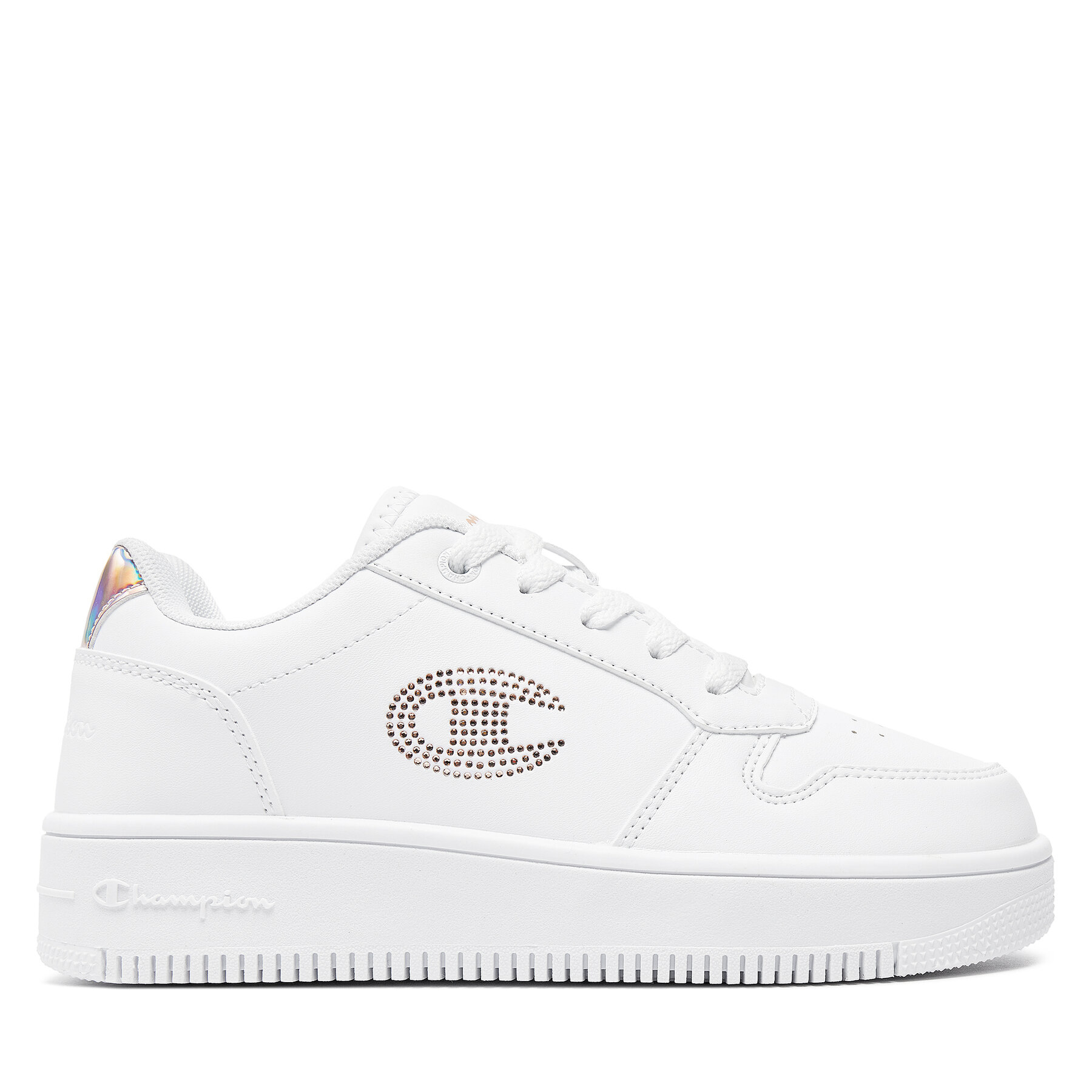 Dievča Sneakersy Champion, Rozmer: 40, Biela, Rebound Platform Glitter G Gs Low Cut Shoe S32872-CHA-WW008