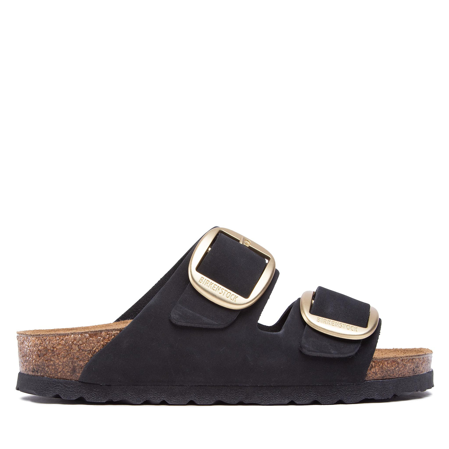 Παντόφλες σουέτ Birkenstock Arizona Big Buckle 1023290.BLK μαύρο 36,38,39,40,41,37,42