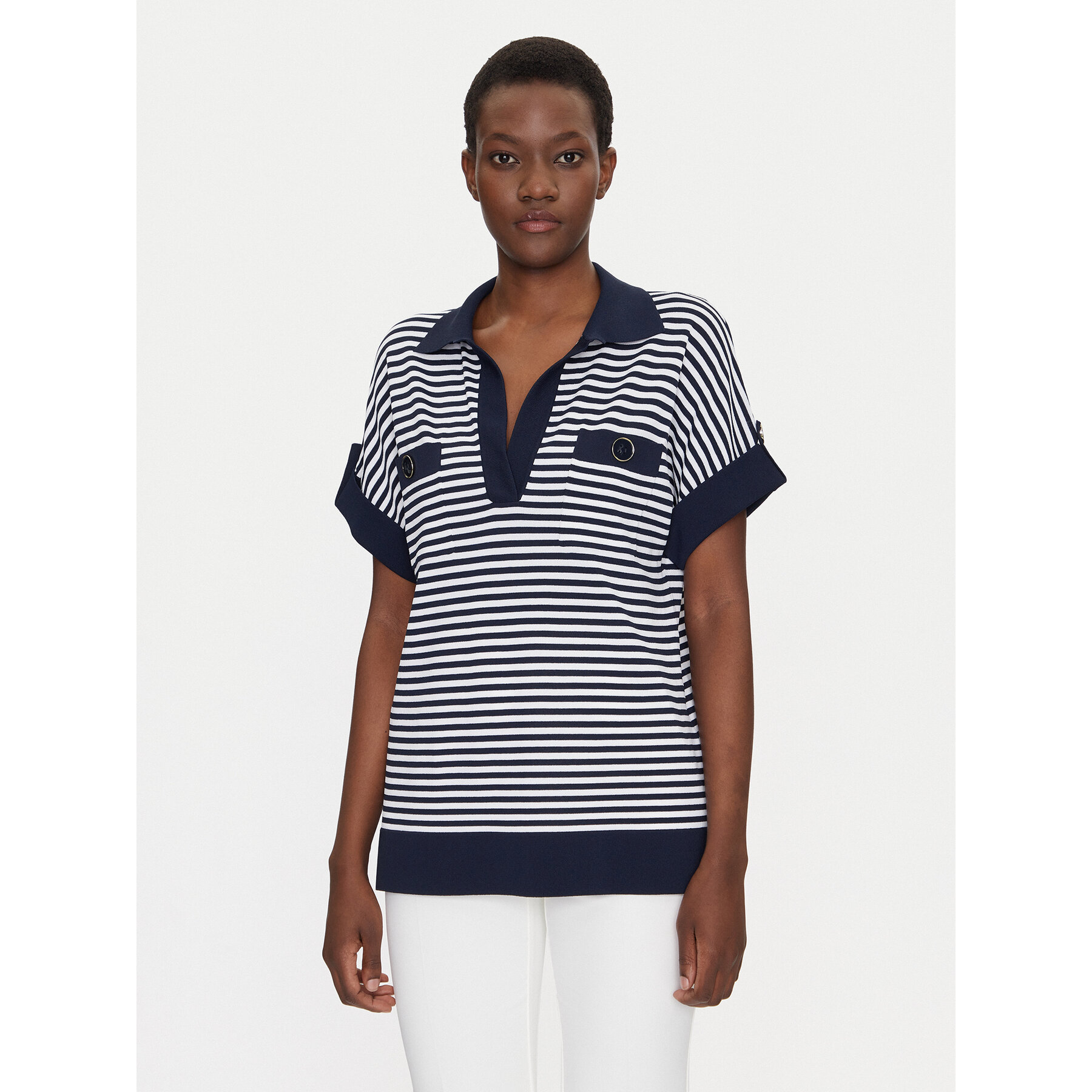 Luisa Spagnoli Polo Caio 58672 Bianco Regular Fit