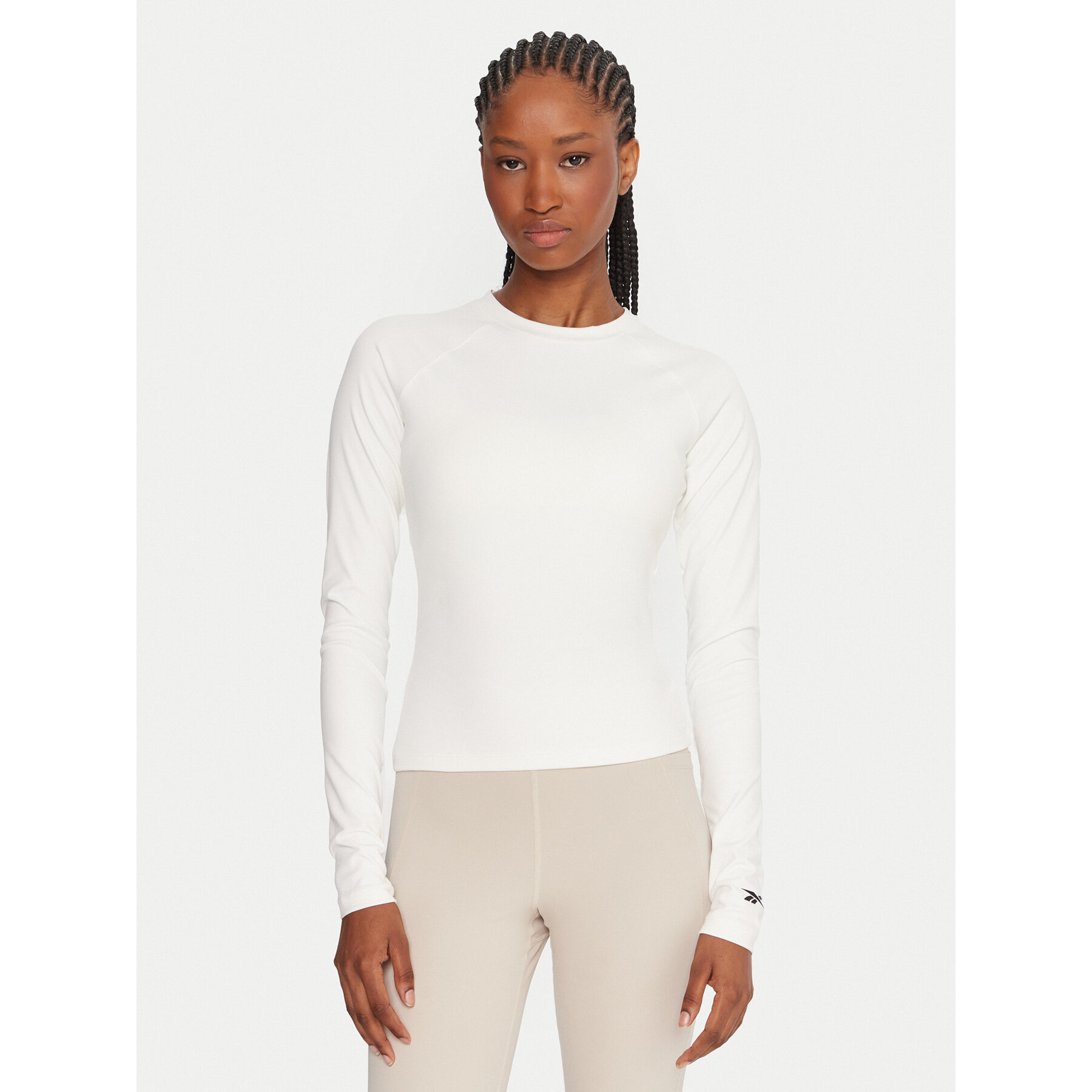 Reebok Technisches T-Shirt Reebok X Ewa Chodakowska RK25316CCW Écru Slim Fit