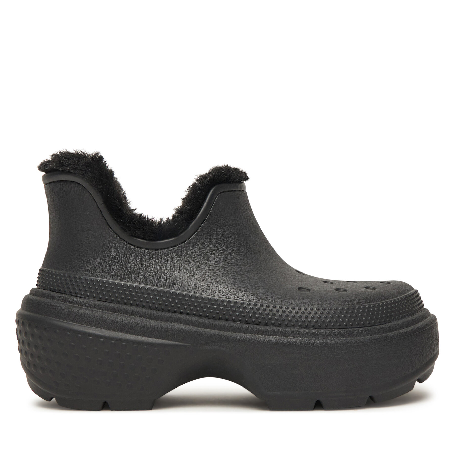 Cizme de zăpadă Crocs Stomp Lined Shorty Boot 210673 Negru