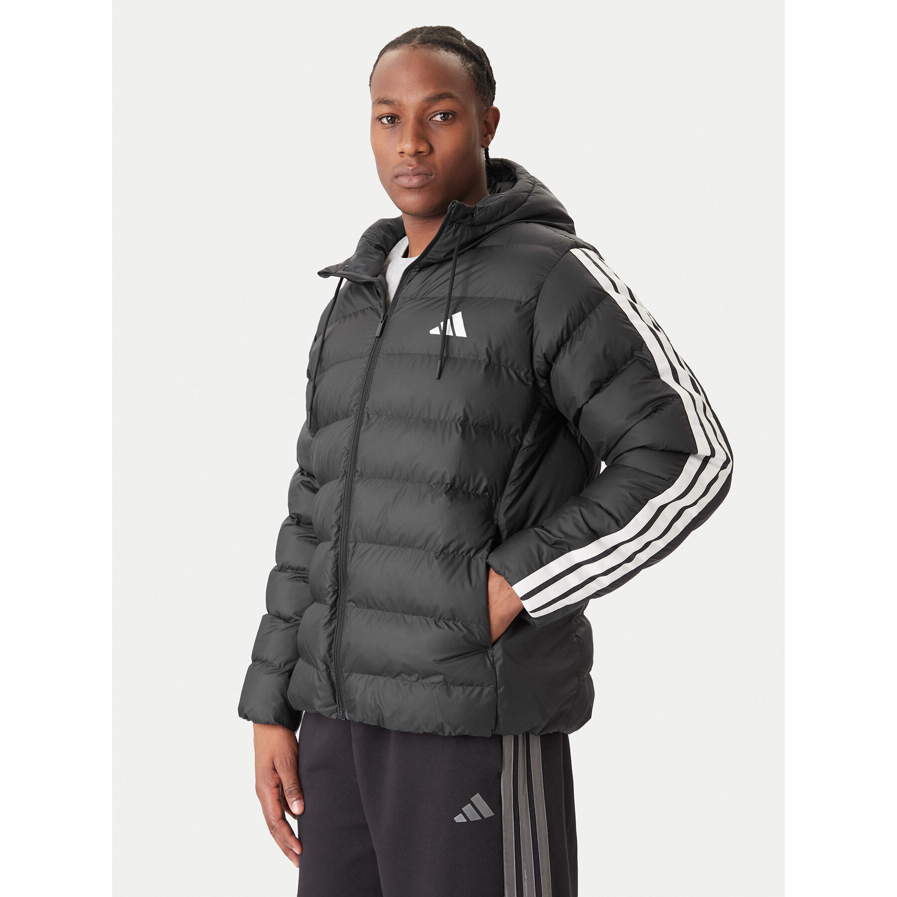 adidas Winterjacke Essentials Climawarm 3-Stripes JM8355 Schwarz Regular Fit