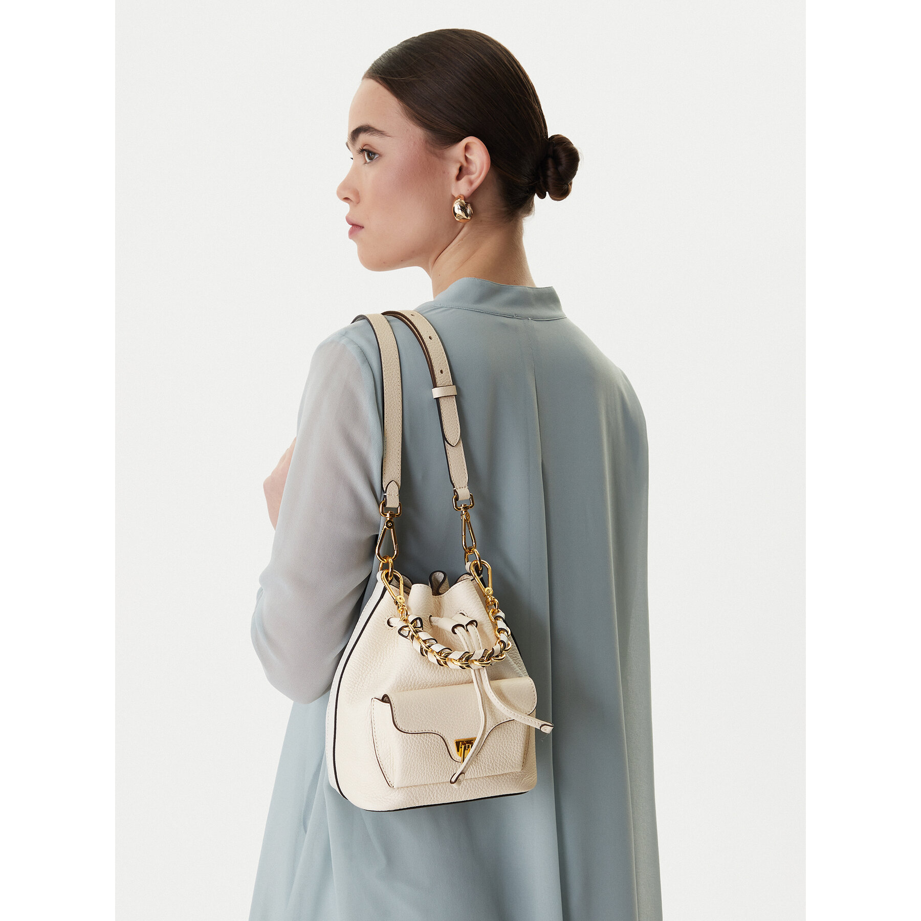 Geantă Coccinelle TFK Coccinelle Beat Generatio E1 TFK 23 03 01 Écru