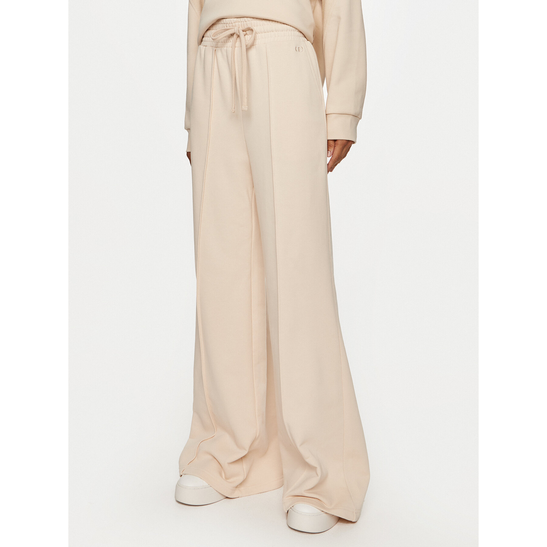 TWINSET Palazzohose 242TP2492 Écru Relaxed Fit