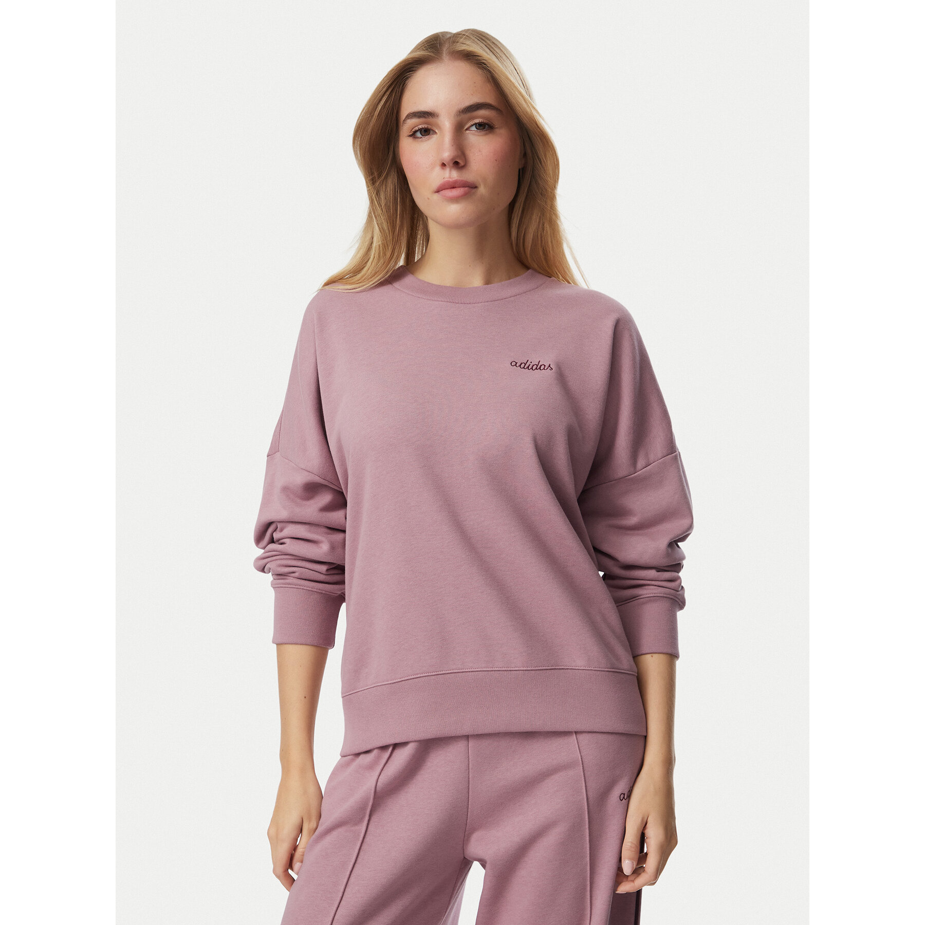 adidas Sweatshirt Seasonal Essentials Colorpop KV6862 Rosa Loose Fit