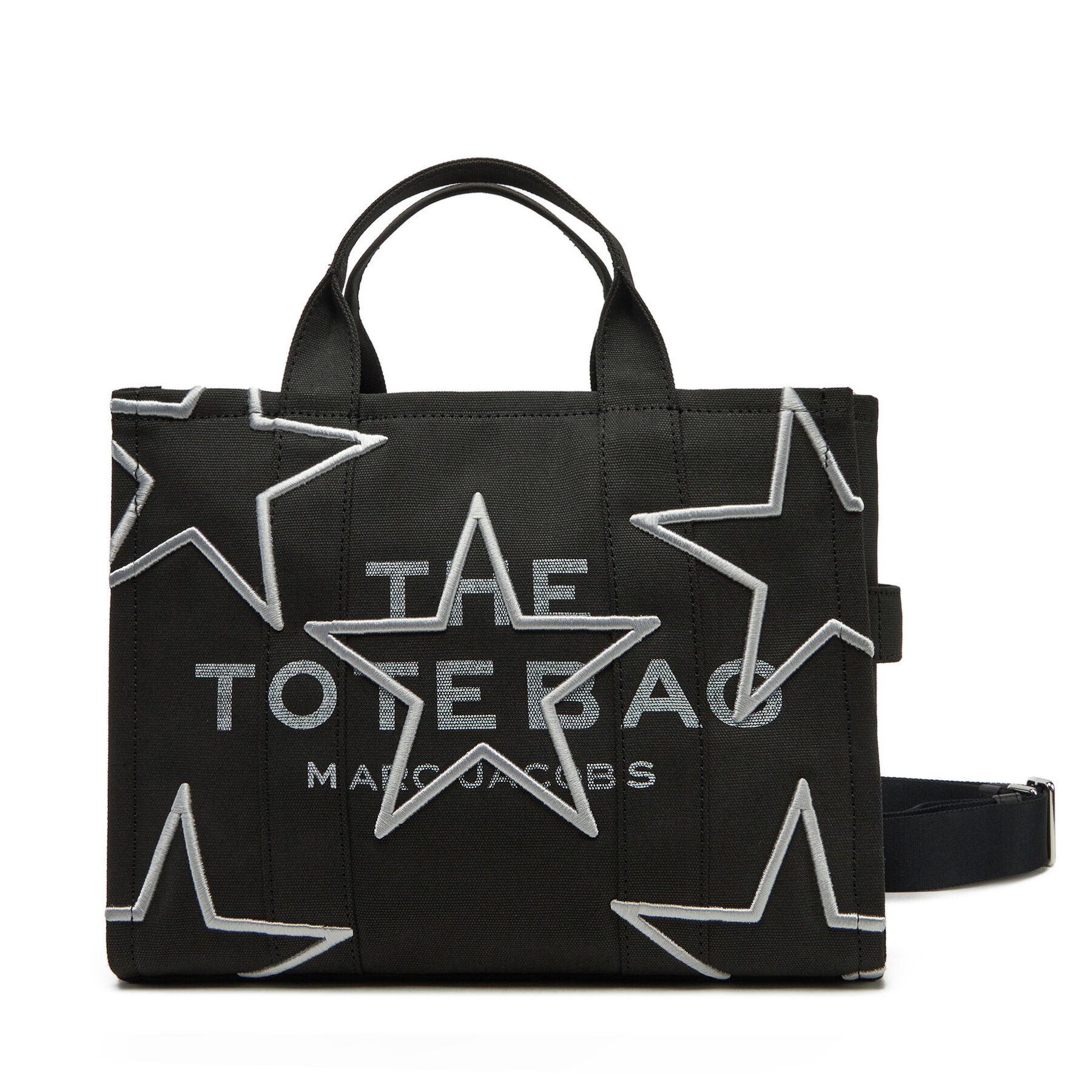 Damska Torebka Marc Jacobs Czarny The Star Logo Medium Tote 2R4HTT018H03
