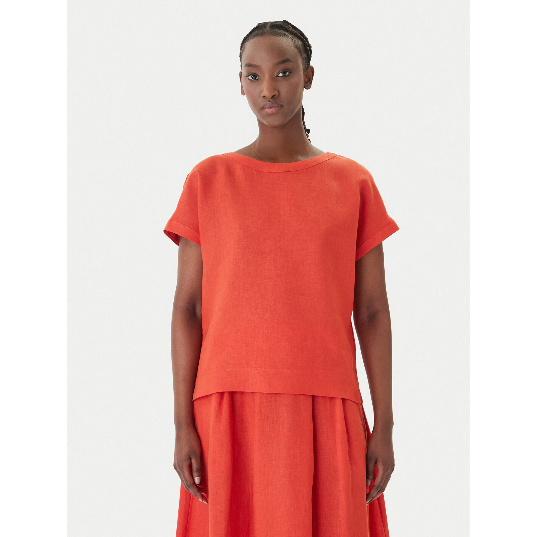 Marella T-shirt Emme by Marella Geyser 2615111132 Crvena Regular Fit