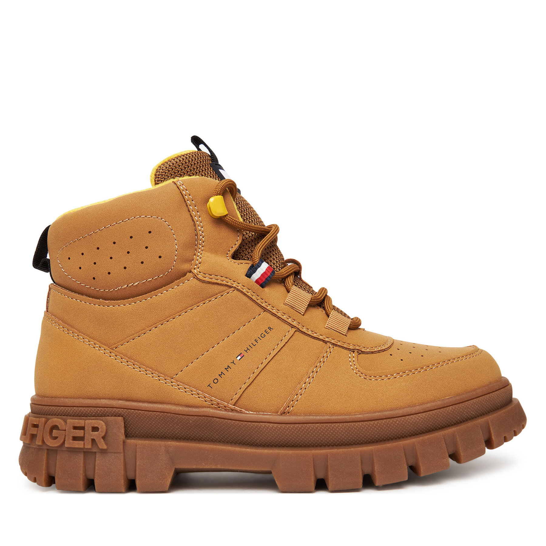 Šnurovacia obuv Tommy Hilfiger T3X5-34129-1696 D Hnedá