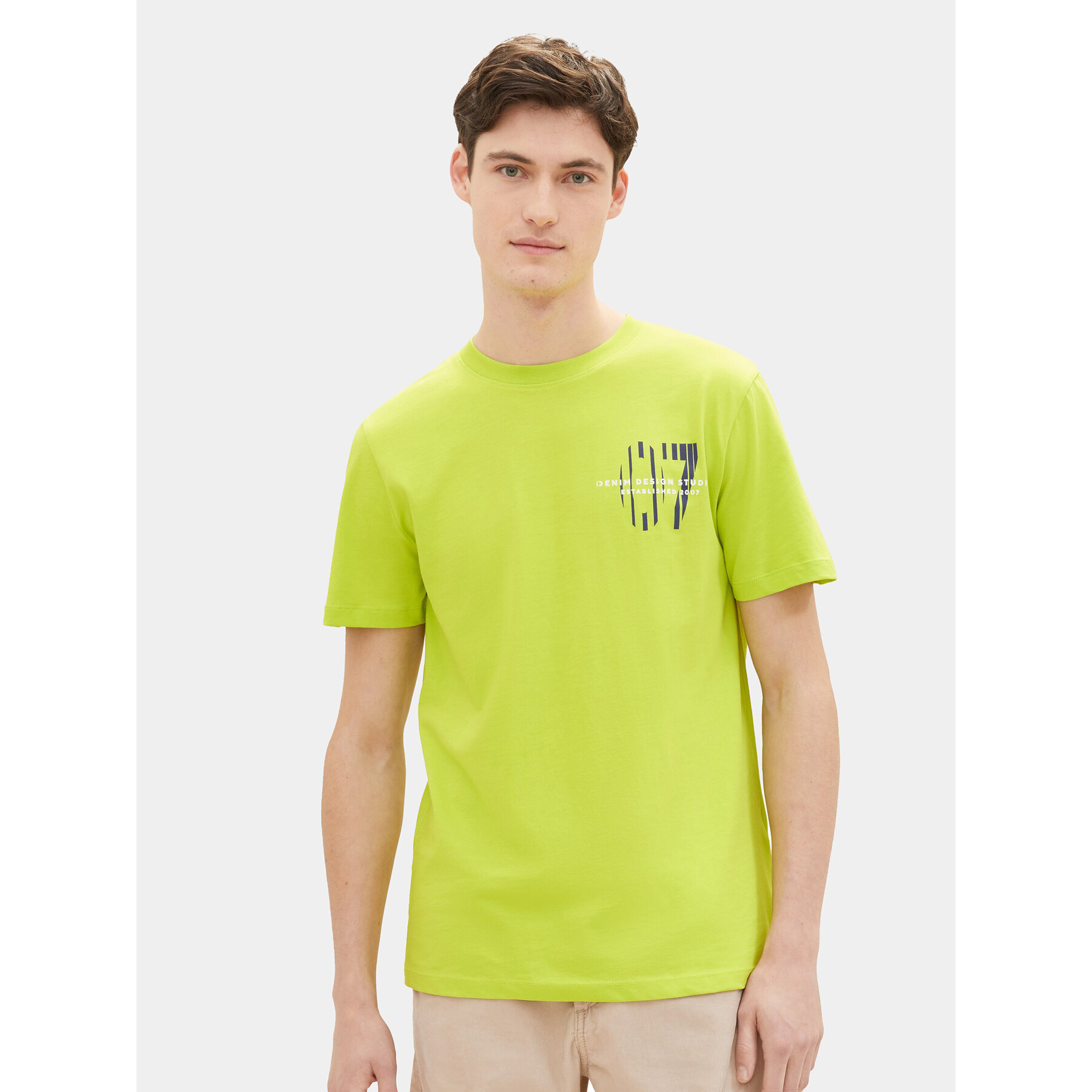 Tom Tailor Denim T-shirt 1040838 Verde Regular Fit