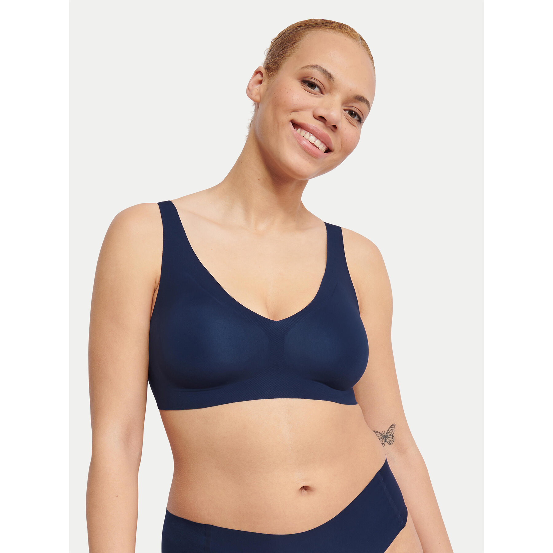 Sloggi Reggiseno senza ferretto Zero Feel 10217728 Blu scuro