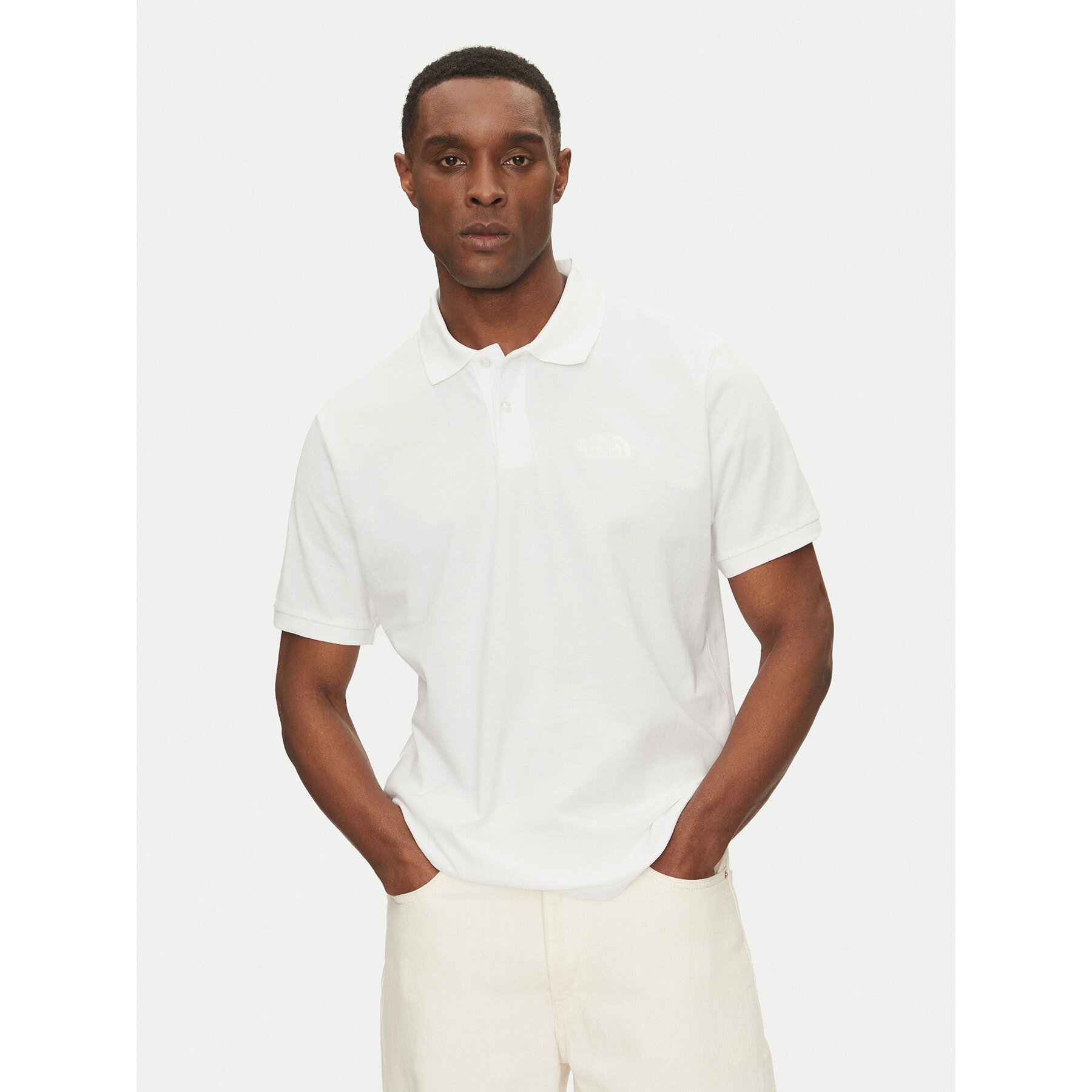 The North Face Polo Essential NF0A8C1P Bianco Regular Fit