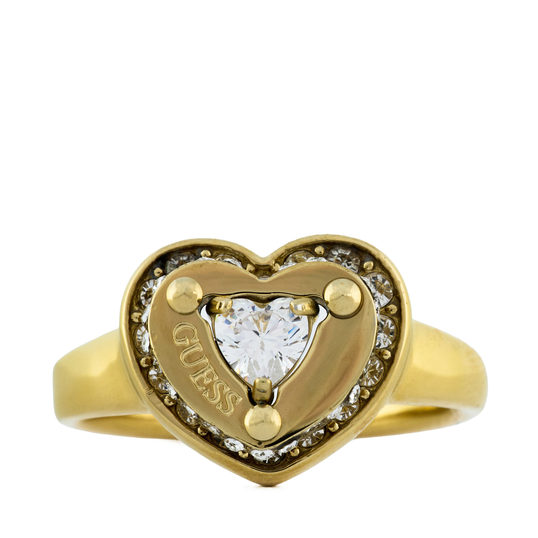 Пръстен Guess JUBR05 552JW Златист