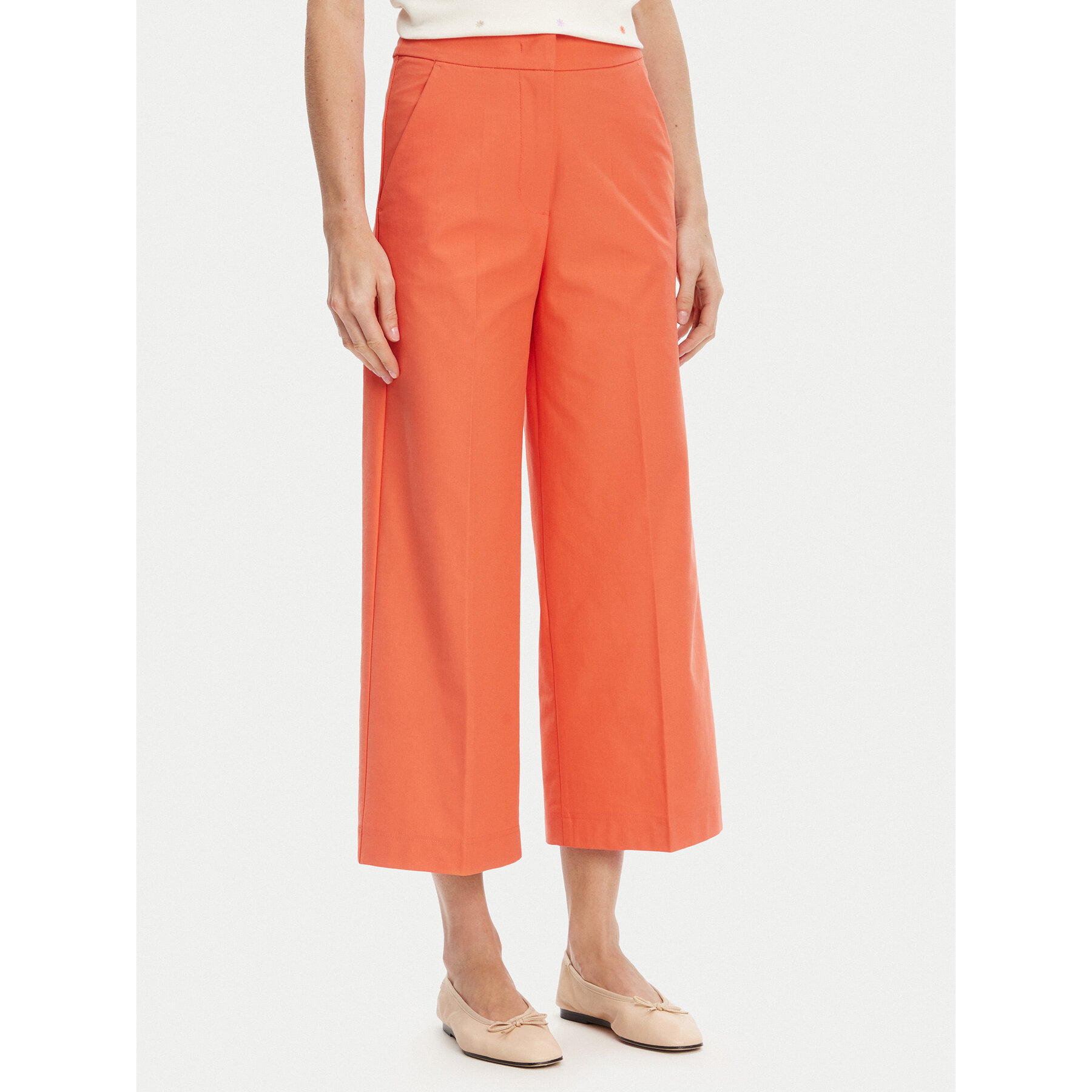 United Colors Of Benetton Stoffhose 42A8DF08R Orange Wide Leg