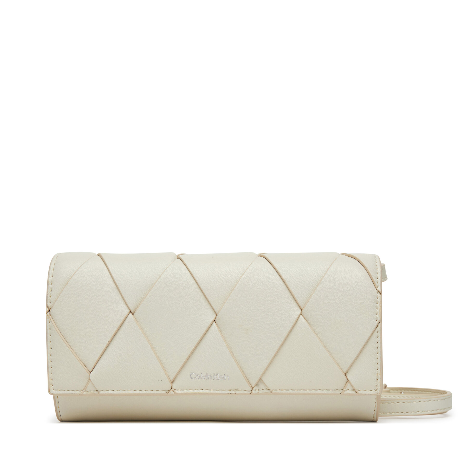 Kabelka Calvin Klein Ck Woven Convertible Wallet Bag K60K612970 Biela
